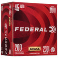 Federal Champion 45 ACP 230-Grain Full Metal Jacket Ammunition - 200 Rounds