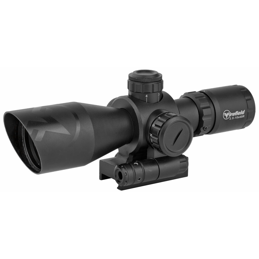 Firefield Barrage 2.5-10x40 Rifle Scope with Red Laser Sight