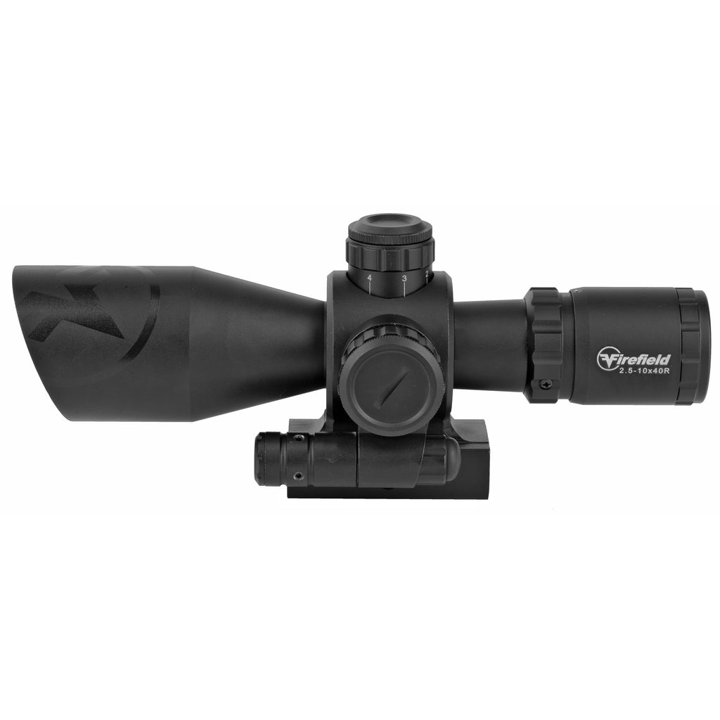 Firefield Barrage 2.5-10x40 Rifle Scope with Red Laser Sight