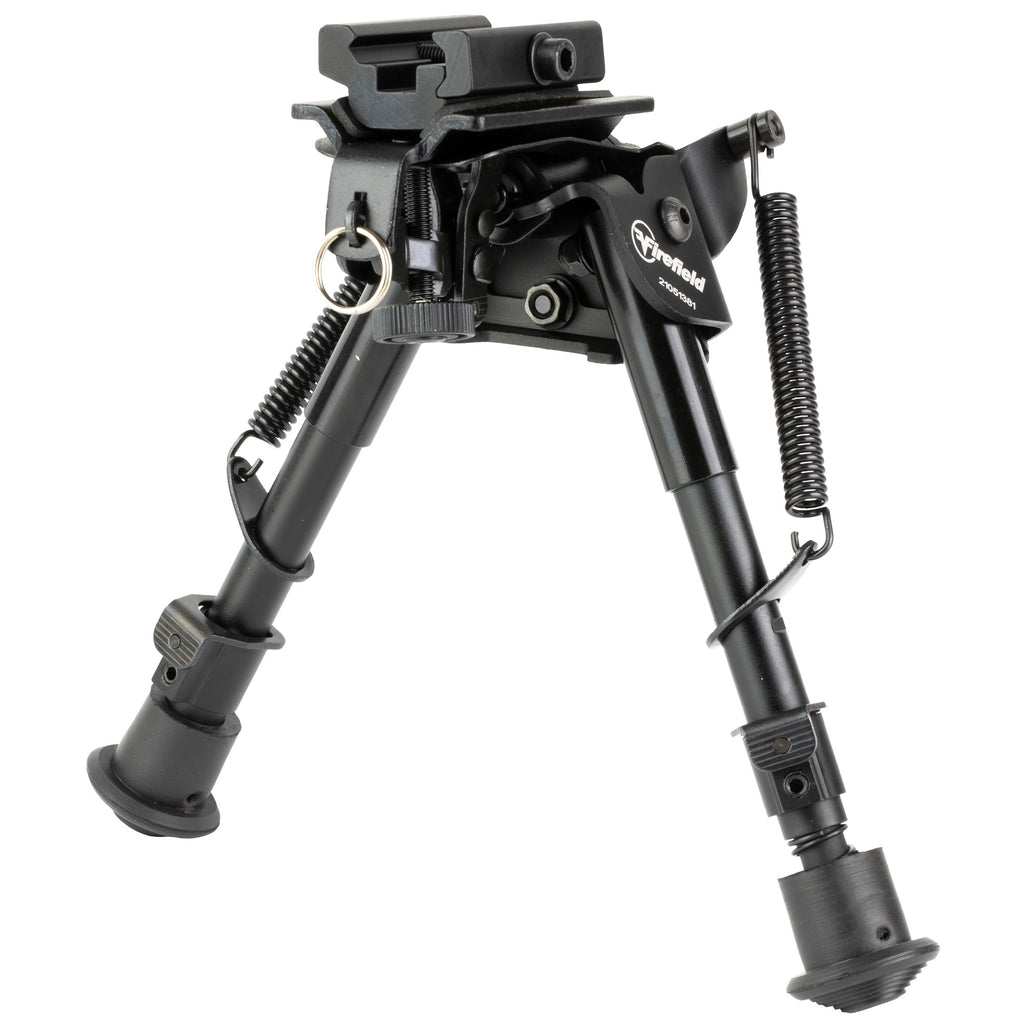Firefield 6-9 Inch Compact Bipod with Adjustable Legs and Padded Mount