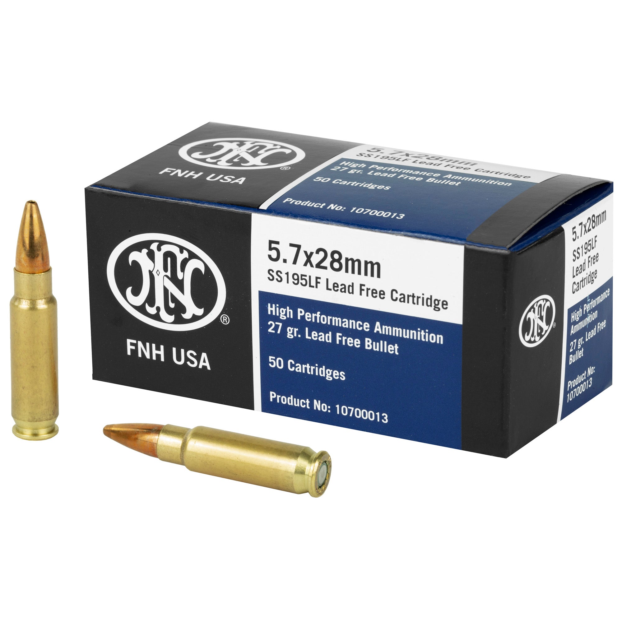 FN America SS195LF 5.7x28mm 27-Grain Lead-Free Hollow Point Ammo - Self Defense