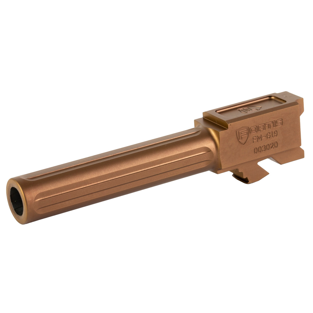 Fortis Manufacturing Inc. Glock 19 Match Grade Copper Barrel – 9mm, 4-inch Precision Barrel