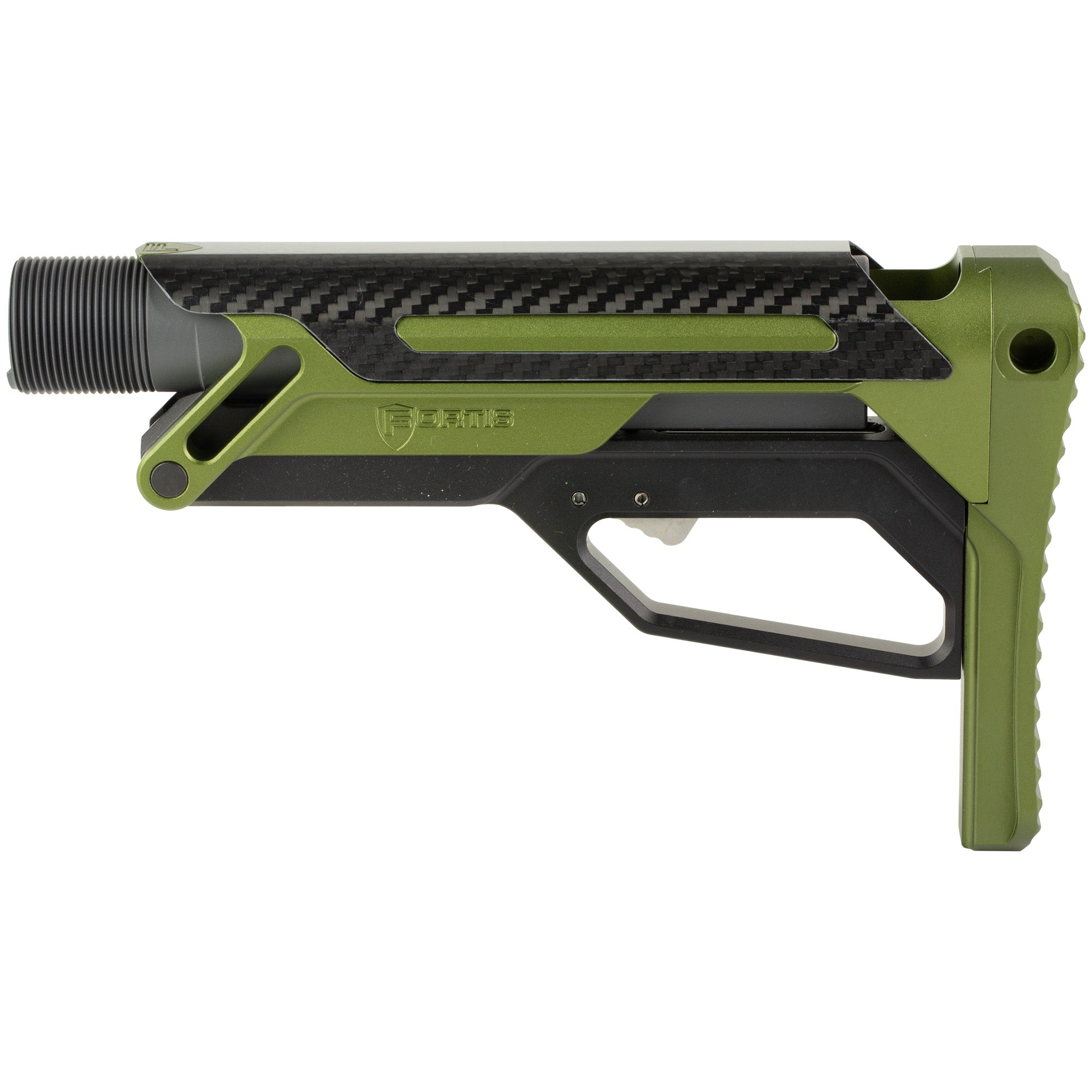 Fortis Manufacturing Inc. LA Stock with Buffer Tube in Olive Drab Green