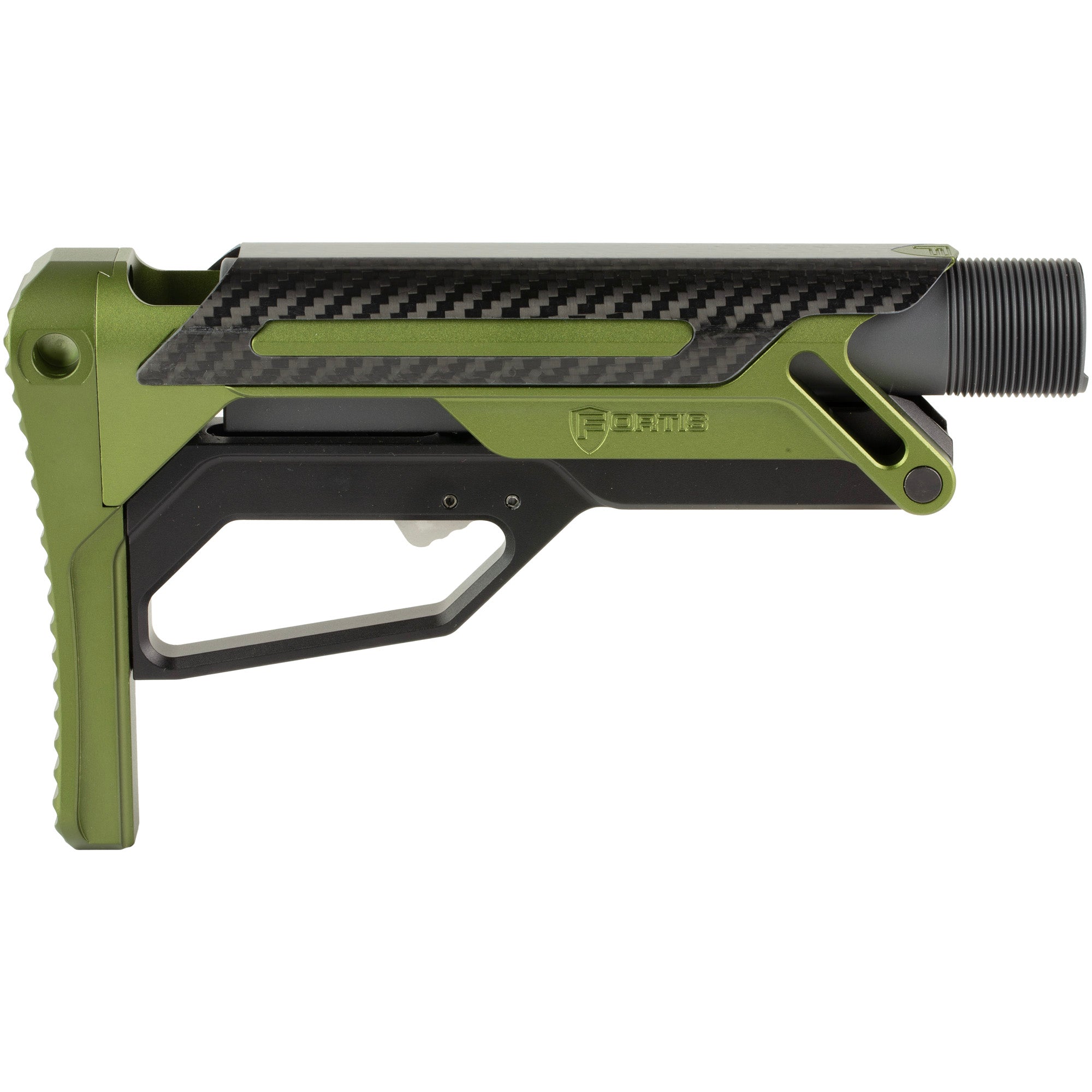 Fortis Manufacturing Inc. LA Stock with Buffer Tube in Olive Drab Green