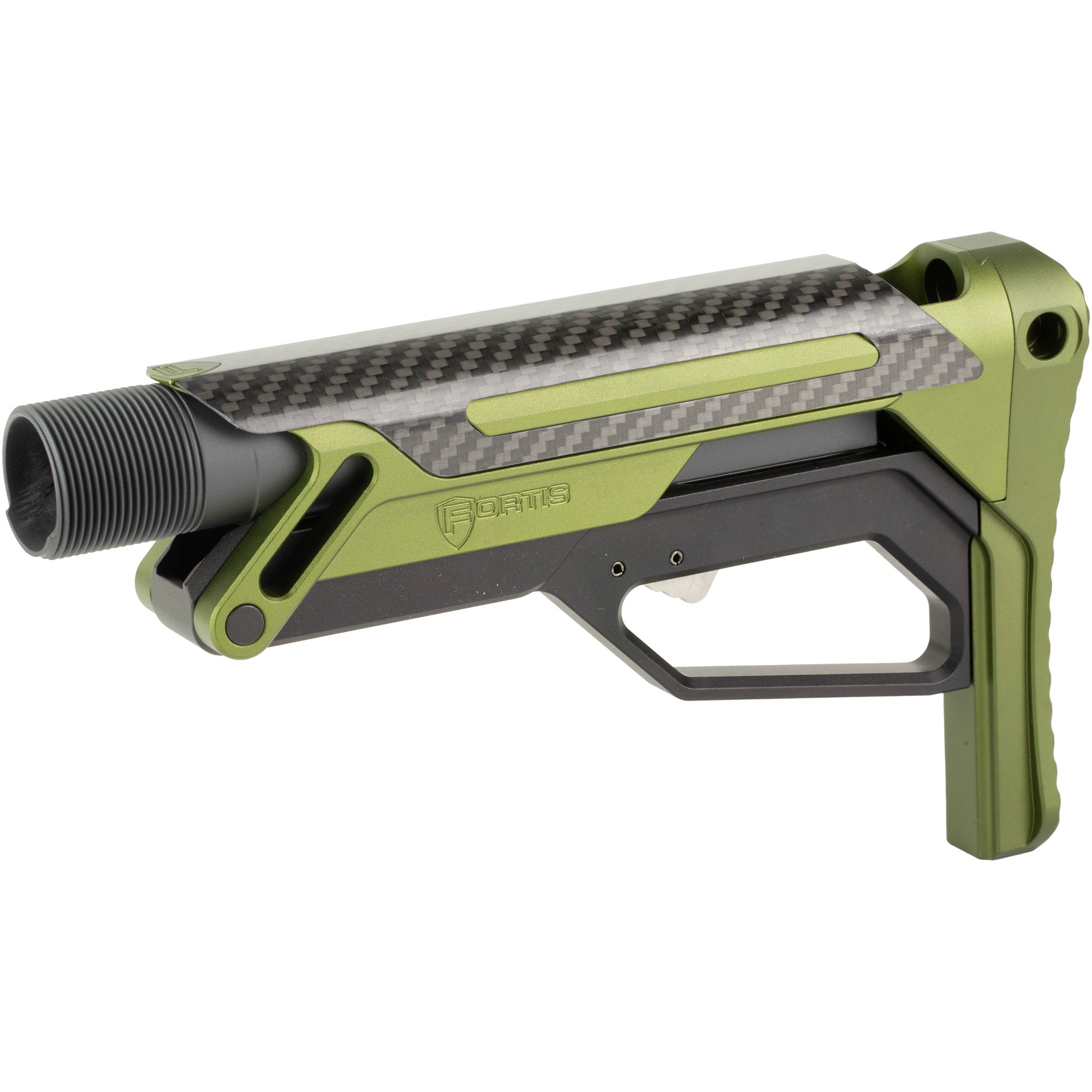 Fortis Manufacturing Inc. LA Stock with Buffer Tube in Olive Drab Green