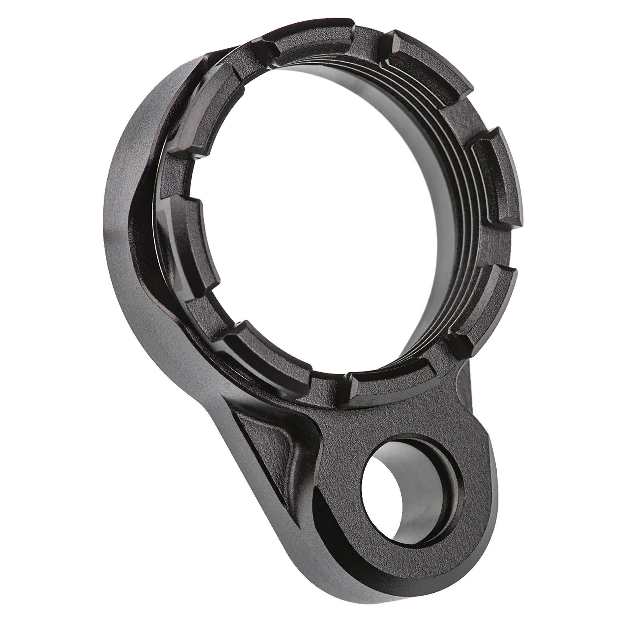 Fortis Manufacturing Inc. Lightweight Enhanced AR-15 End Plate with Tapered Castle Nut - Black
