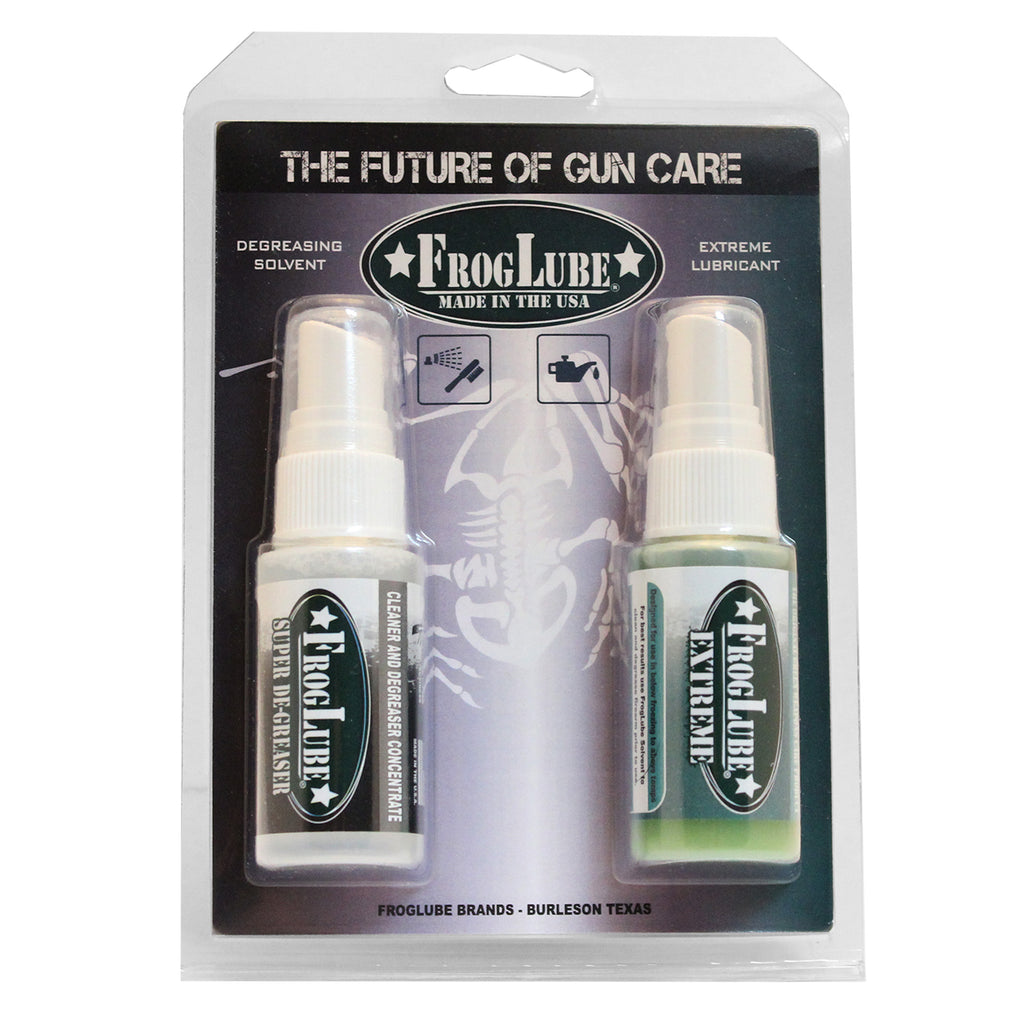 FrogLube System Kit - Bio-Based Lubricant and Cleaning Solution for Firearms