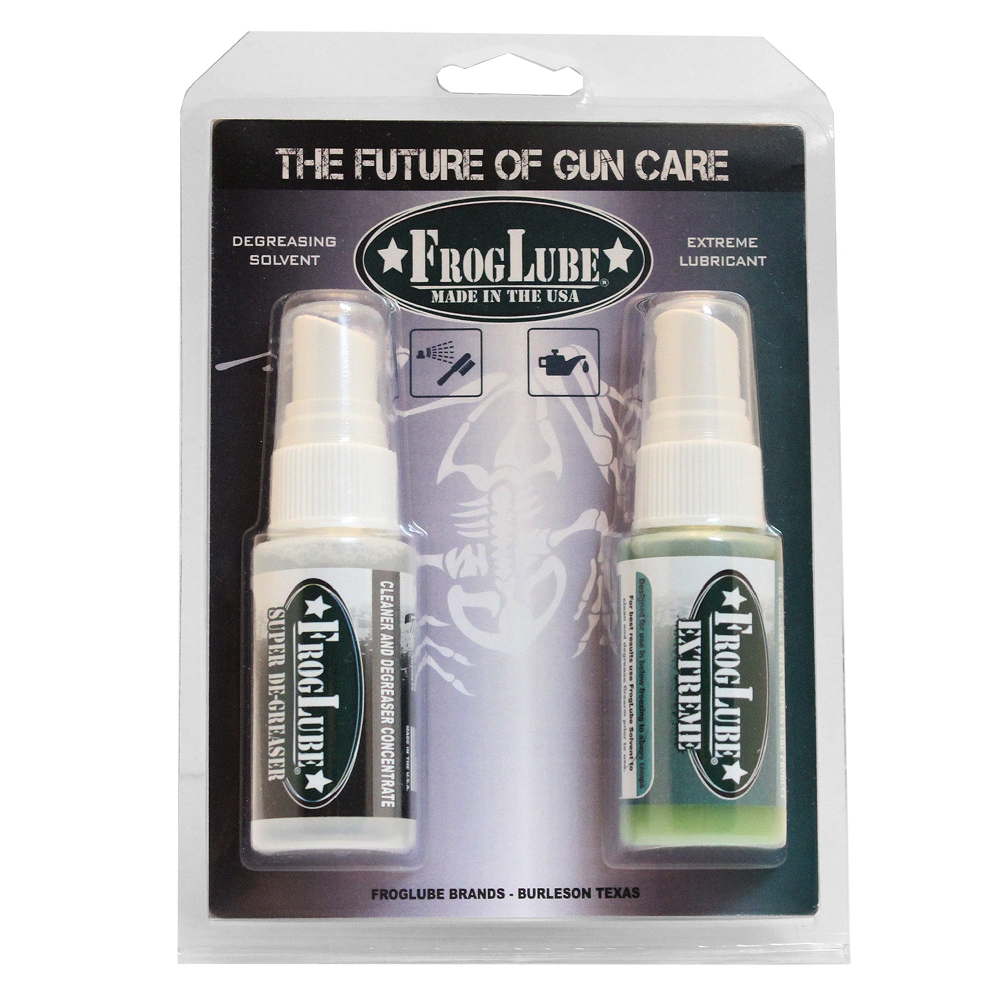 FrogLube System Kit - Bio-Based Lubricant and Cleaning Solution for Firearms