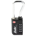 Firearm Safety Devices Corporation FSDC Resettable 4-Dial TSA Combination Lock with Steel Shank – Black