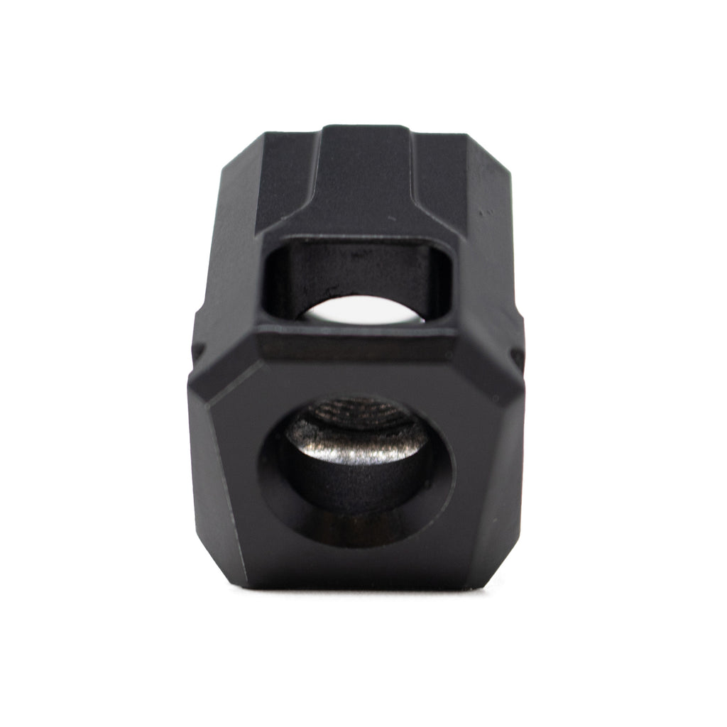 Faxon Firearms EXOS-524 9mm Compensator – Black Aluminum for Improved Muzzle Control