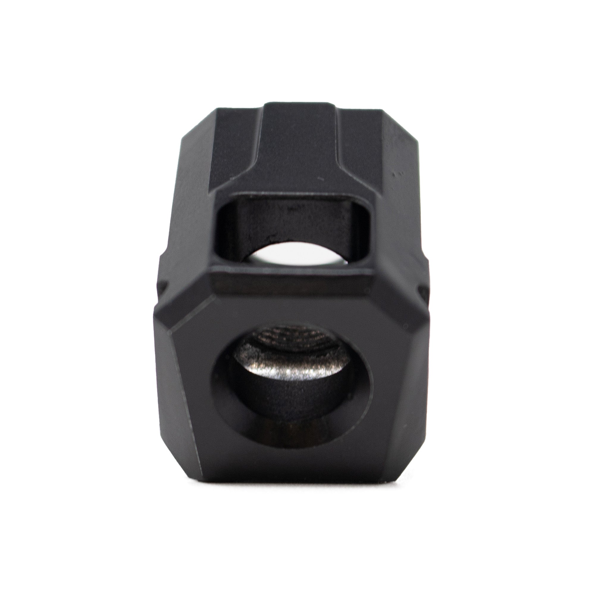 Faxon Firearms EXOS-524 9mm Compensator – Black Aluminum for Improved Muzzle Control