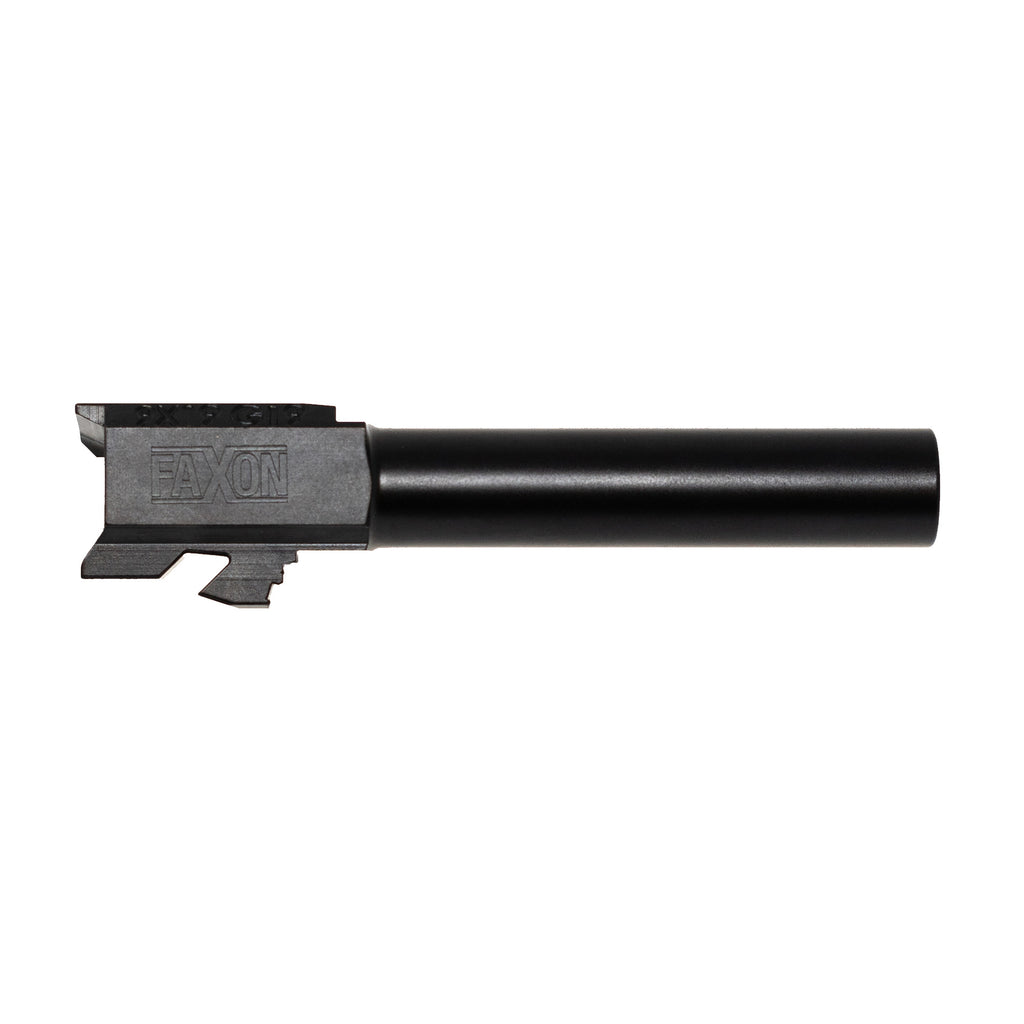 Faxon Firearms Duty Series 9mm Barrel for Glock 19 - 4.02 Inch, Black Nitride Coated