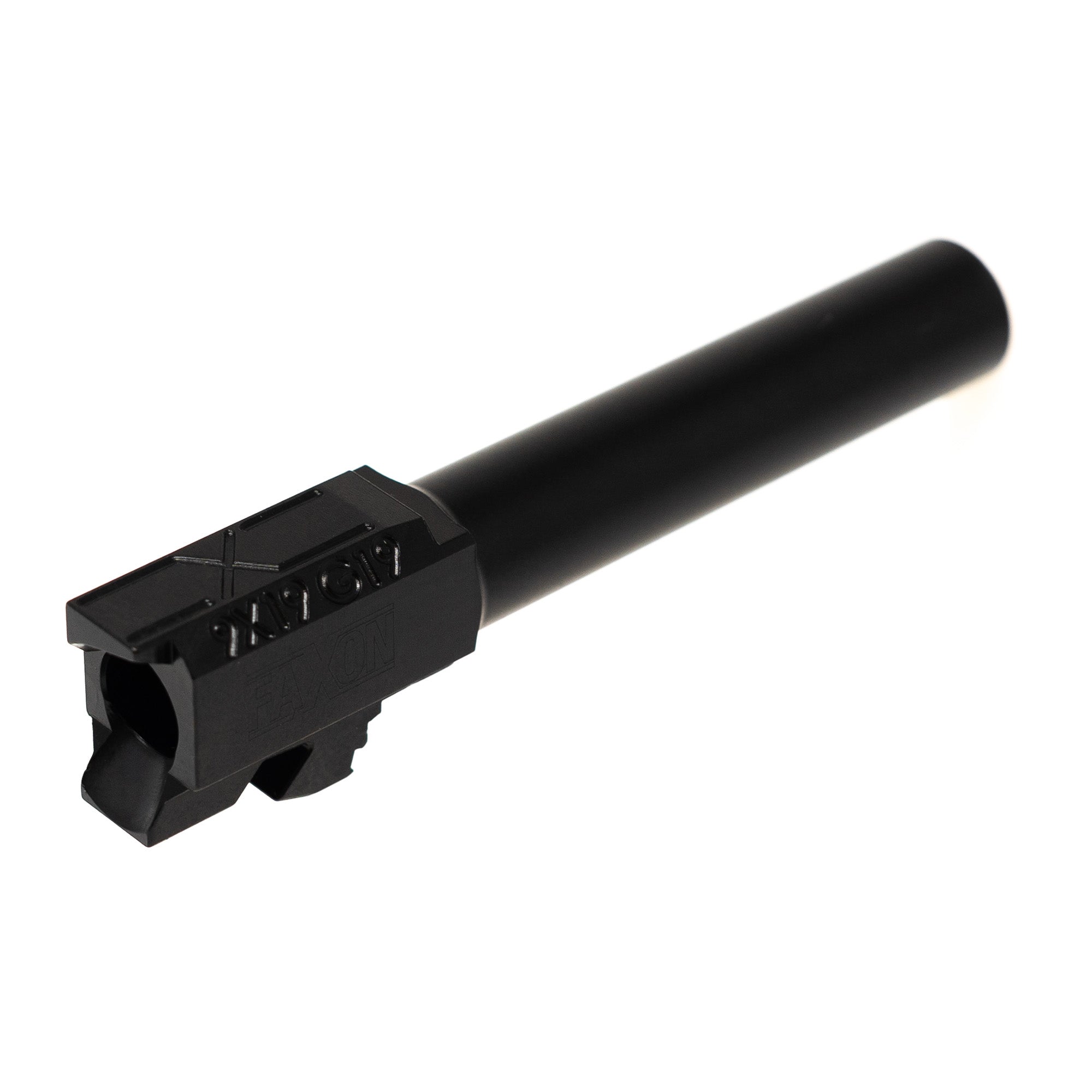 Faxon Firearms Duty Series 9mm Barrel for Glock 19 - 4.02 Inch, Black Nitride Coated