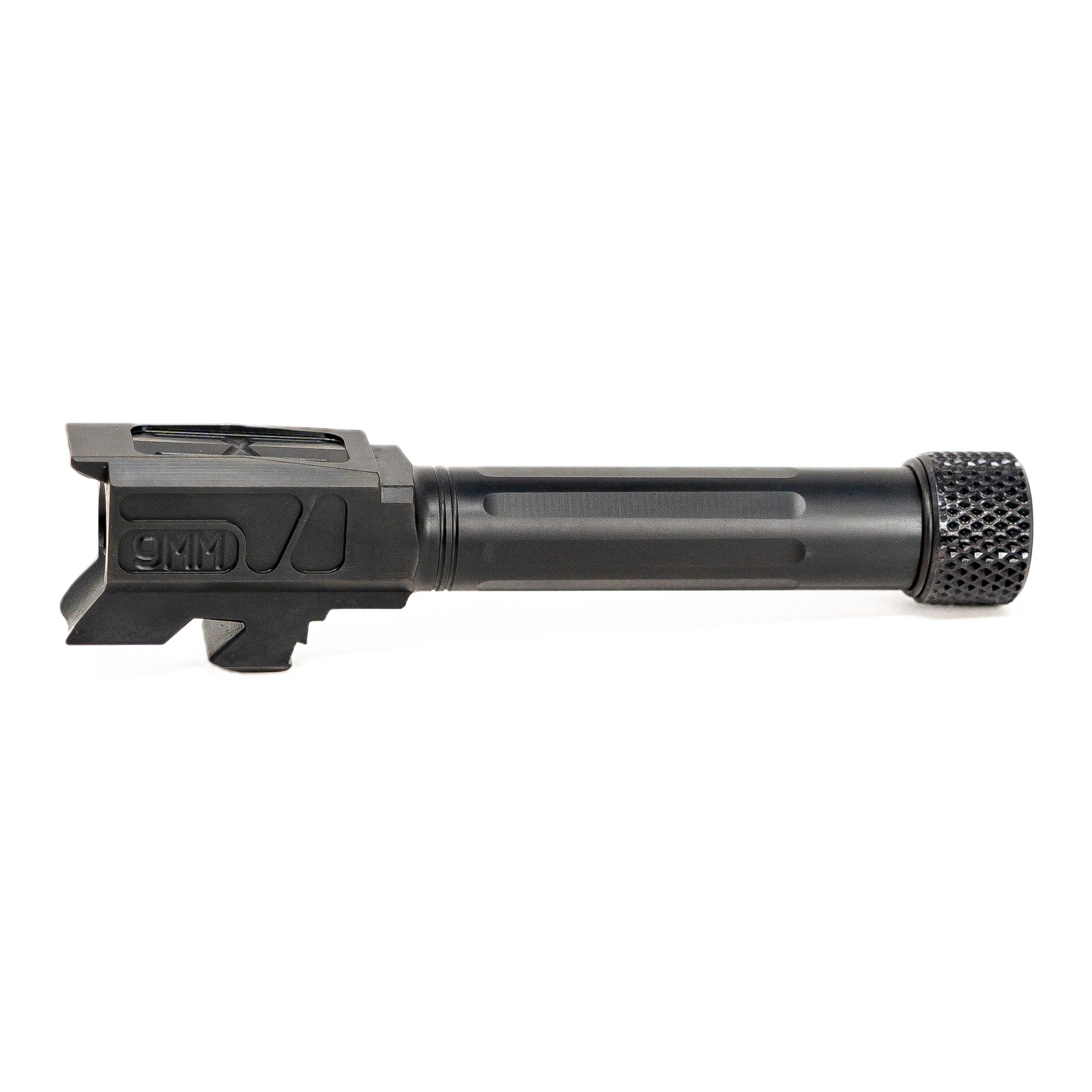 Faxon Firearms Match Series Threaded & Fluted 9mm Pistol Barrel for Glock 43, Black