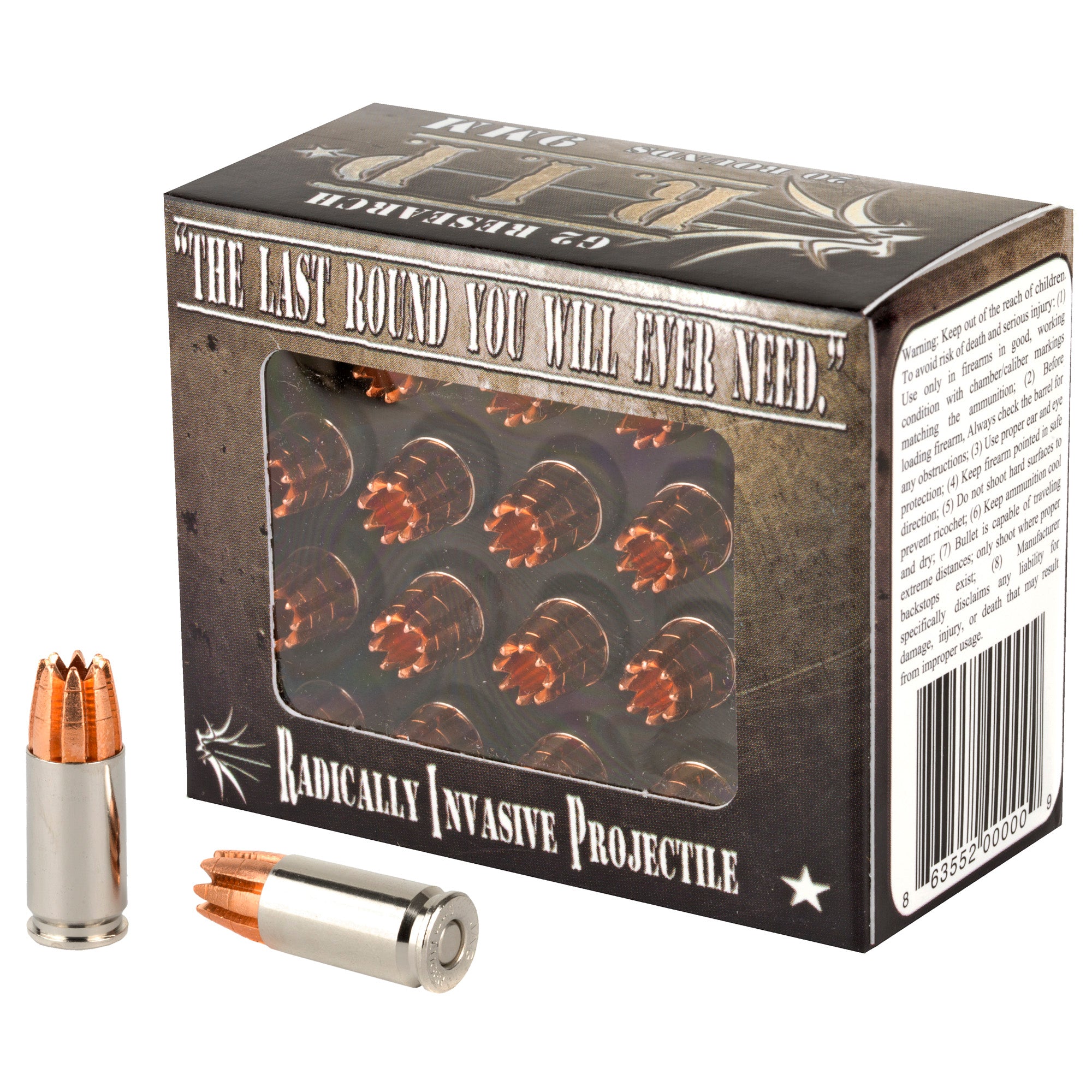 G2 Research G2R RIP 9mm 92 Grain Copper Ammunition - Last Round You Will Ever Need