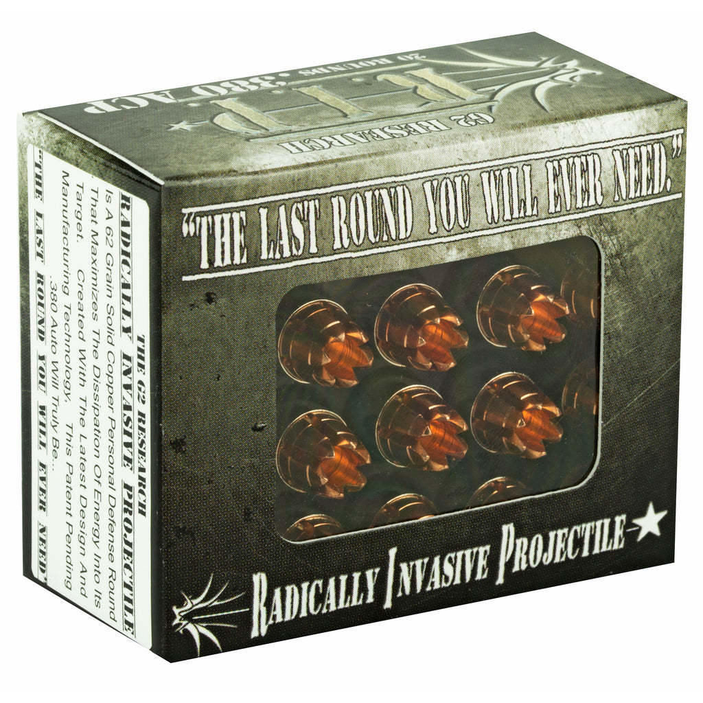 G2 Research G2R RIP 380 ACP 62-Grain Copper Ammunition – Pack of 20/500