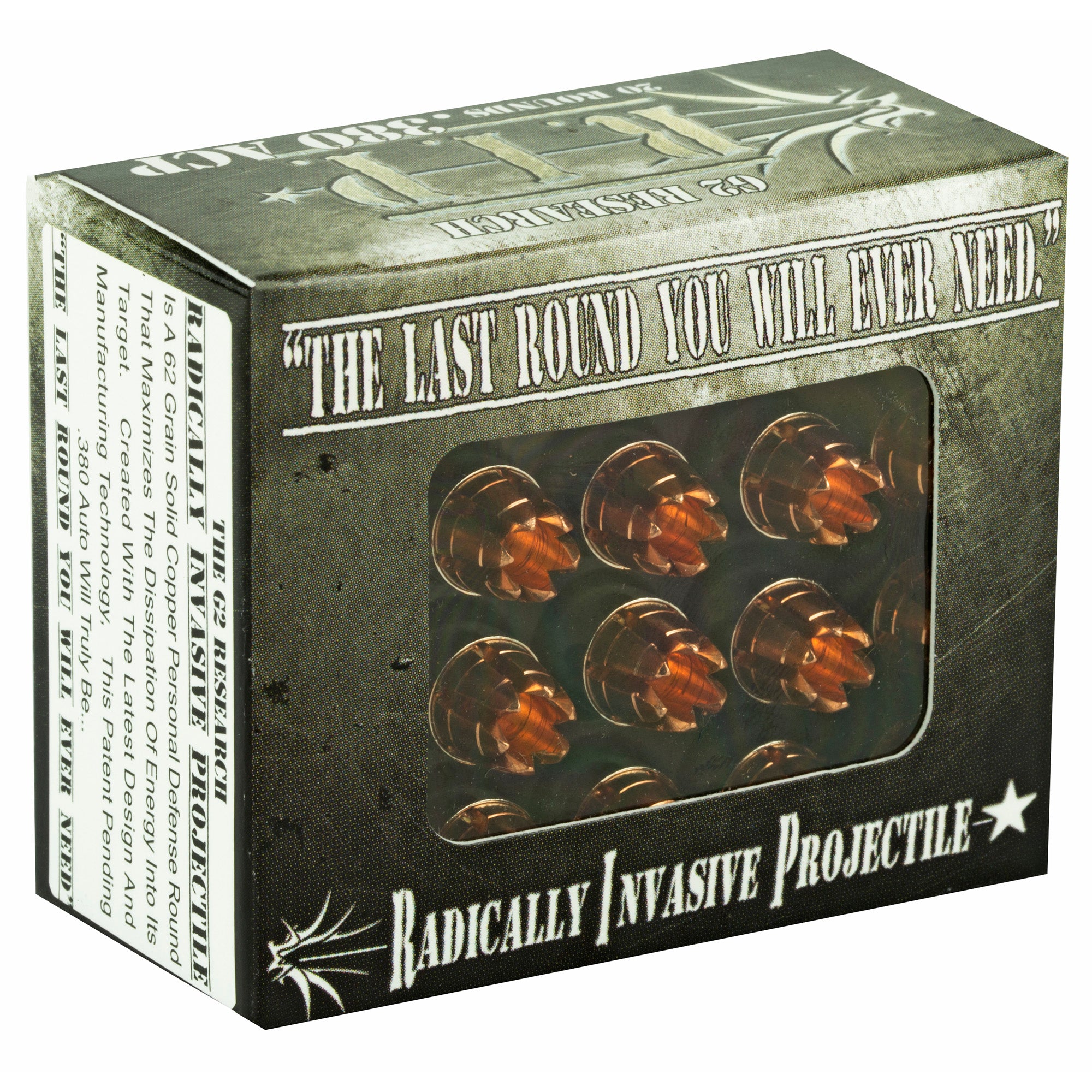 G2 Research G2R RIP 380 ACP 62-Grain Copper Ammunition – Pack of 20/500