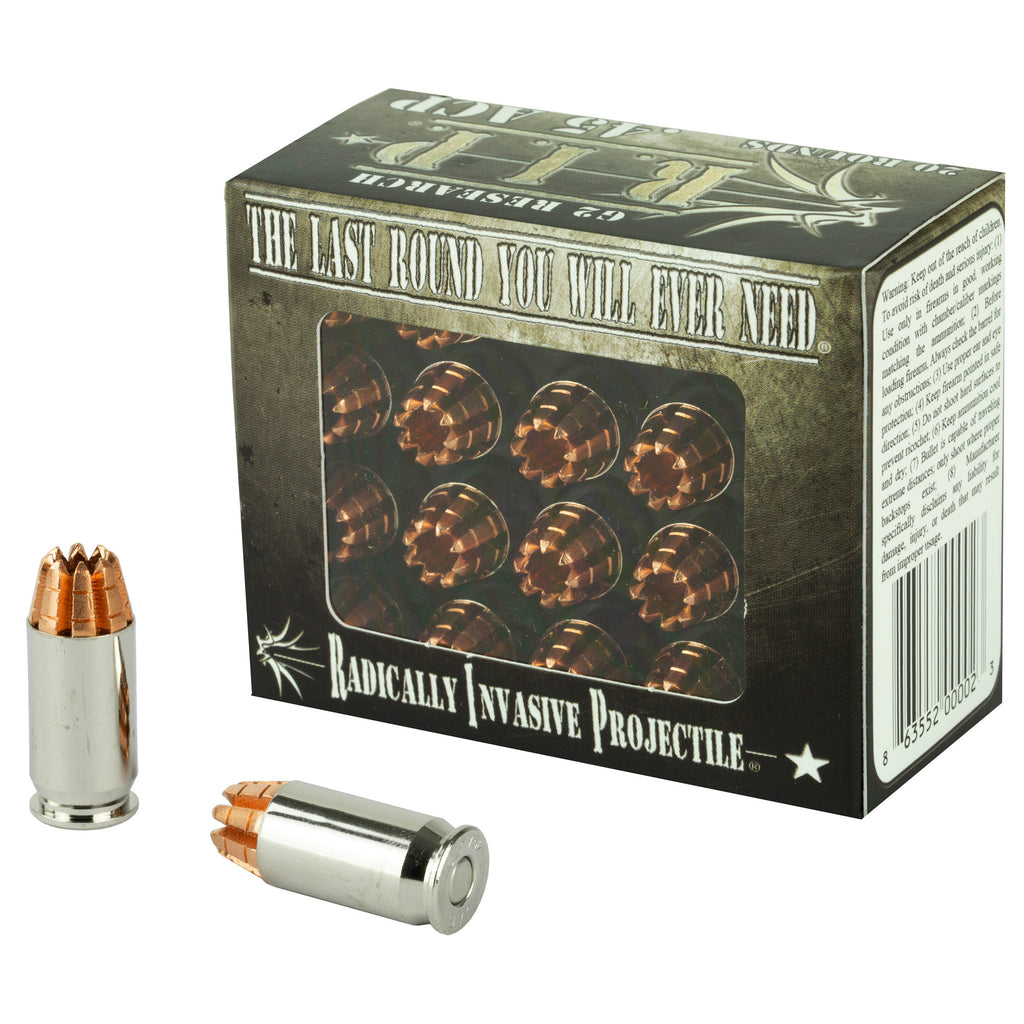 G2 Research G2R RIP 45 ACP 162 Grain Copper Ammunition - 20 Rds/Box, 500 Rds/Case