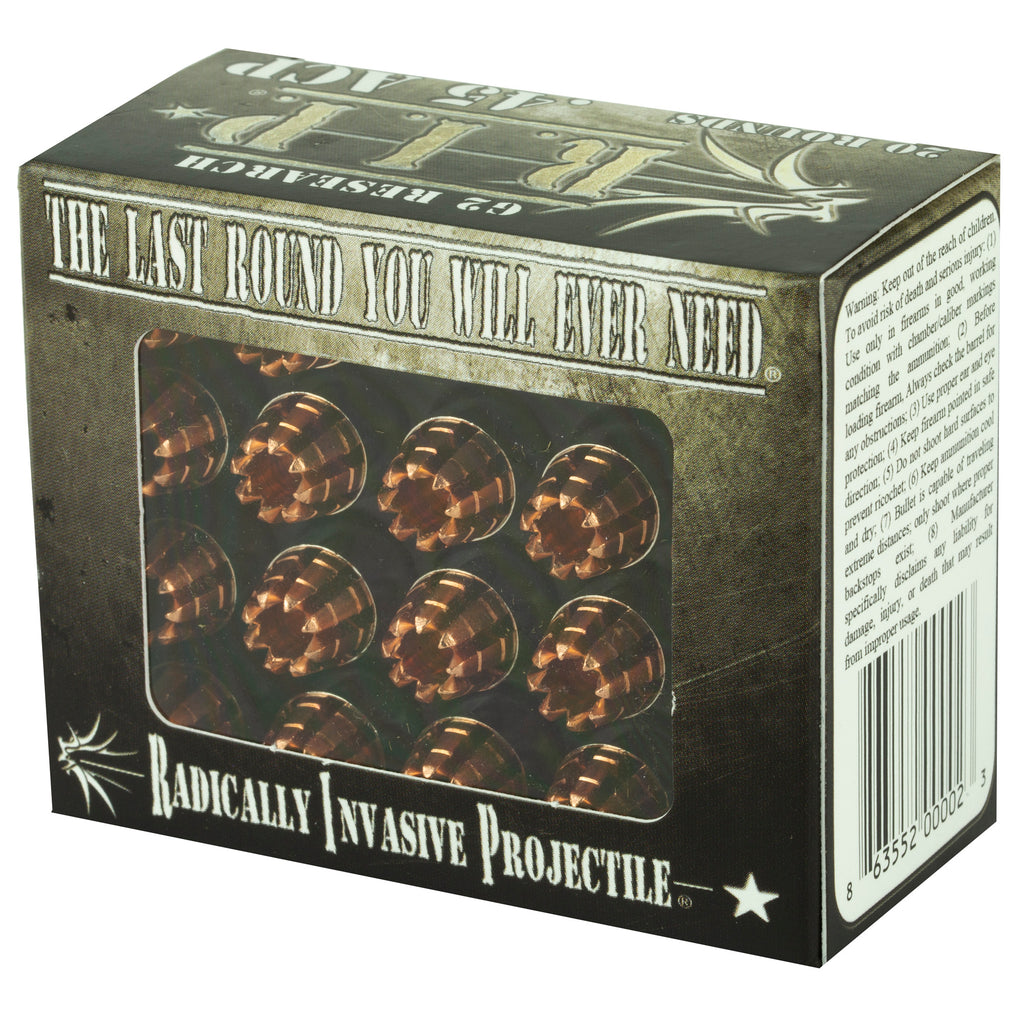 G2 Research G2R RIP 45 ACP 162 Grain Copper Ammunition - 20 Rds/Box, 500 Rds/Case
