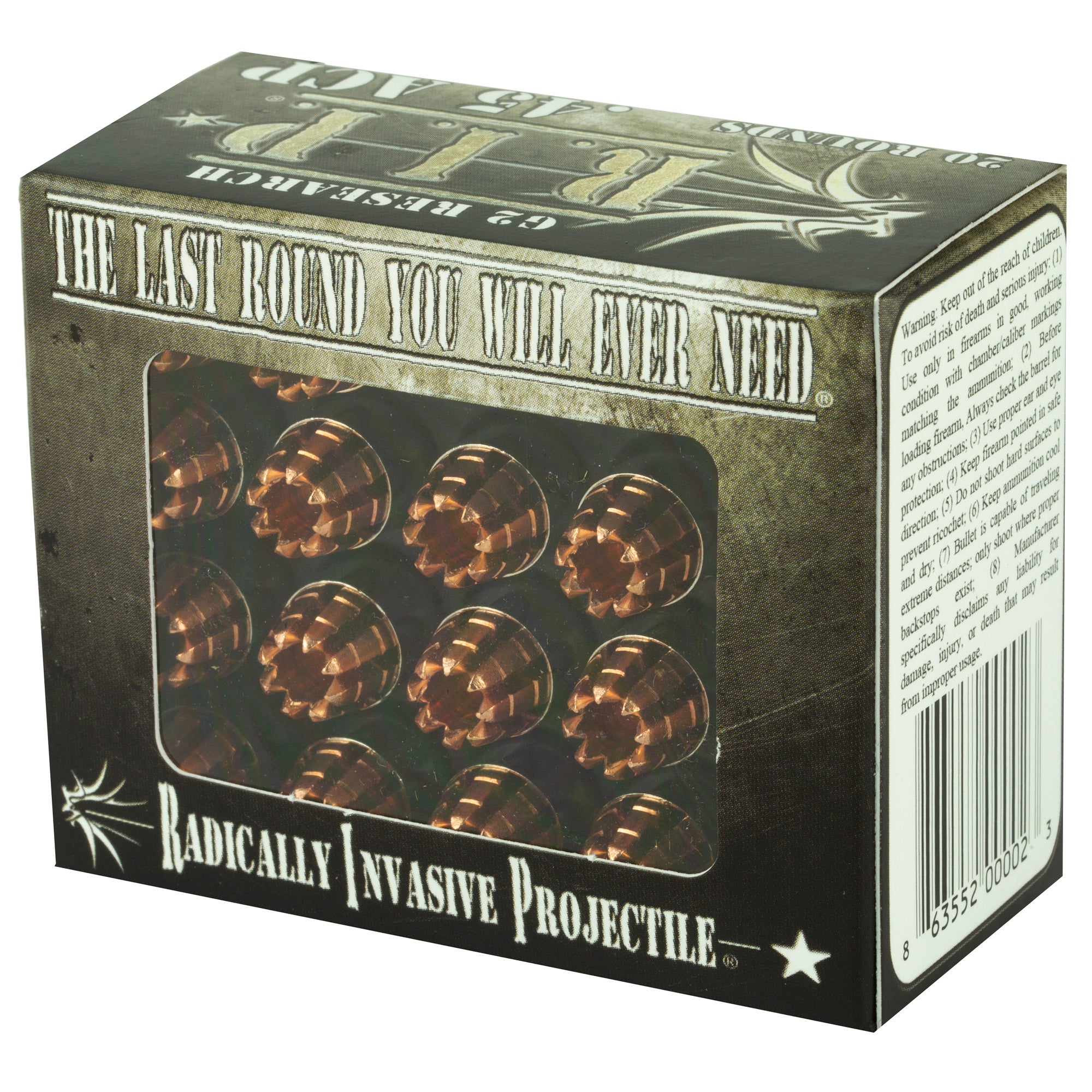 G2 Research G2R RIP 45 ACP 162 Grain Copper Ammunition - 20 Rds/Box, 500 Rds/Case