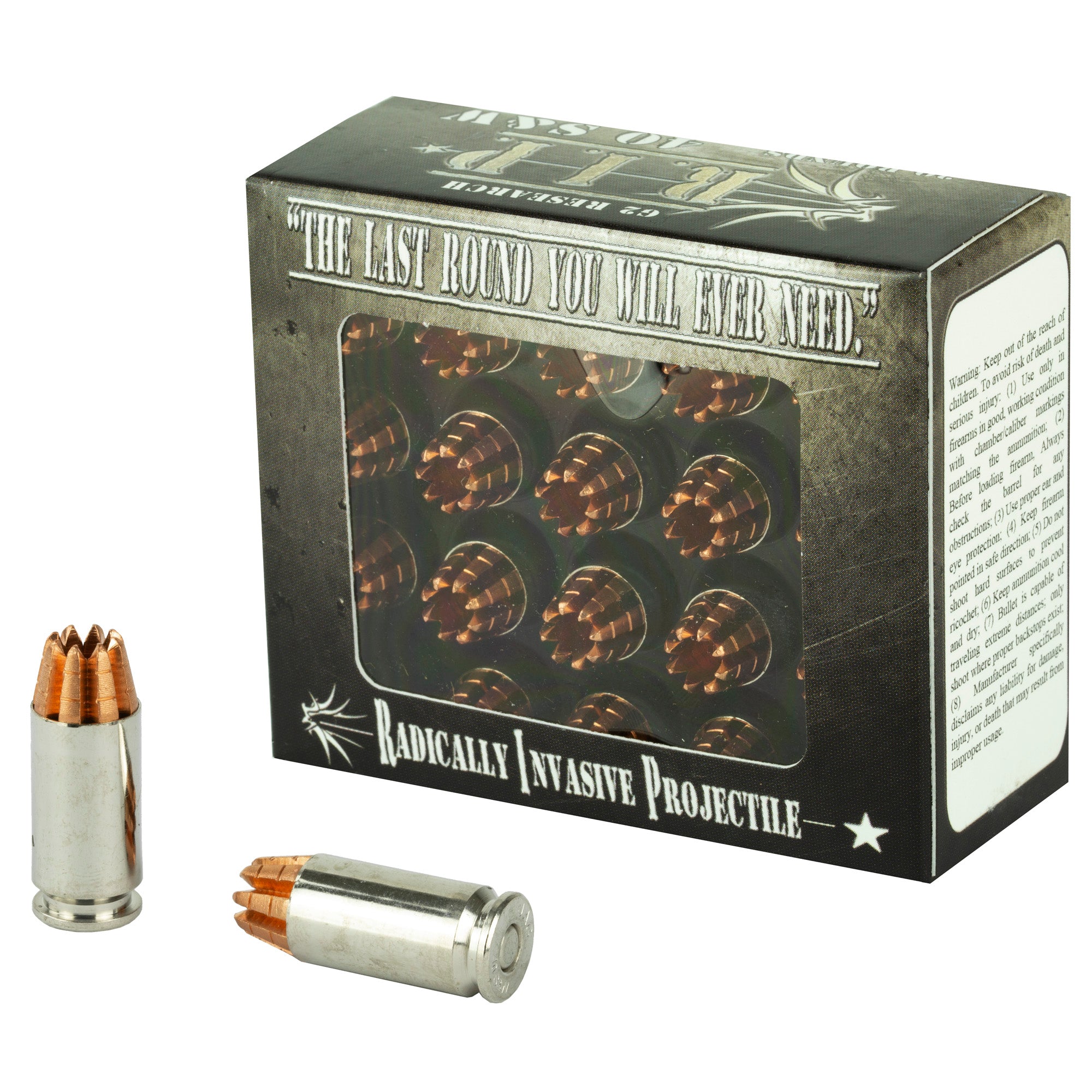 G2 Research G2R RIP 40 S&W 115-Grain Copper Ammunition, 20 R rounds per Box, 500 per Case