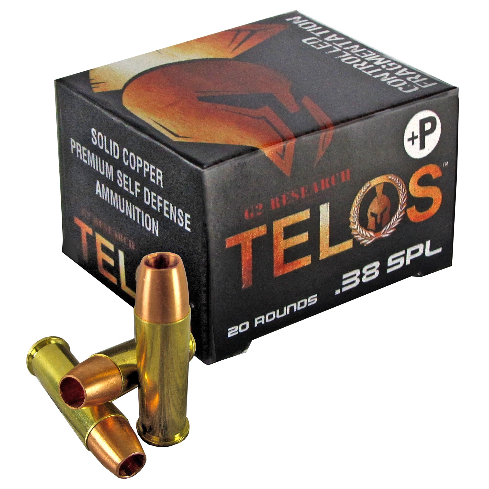 G2 Research Telos 38 Special +P 105-Grain Copper Rounds - Box of 20, Case of 500