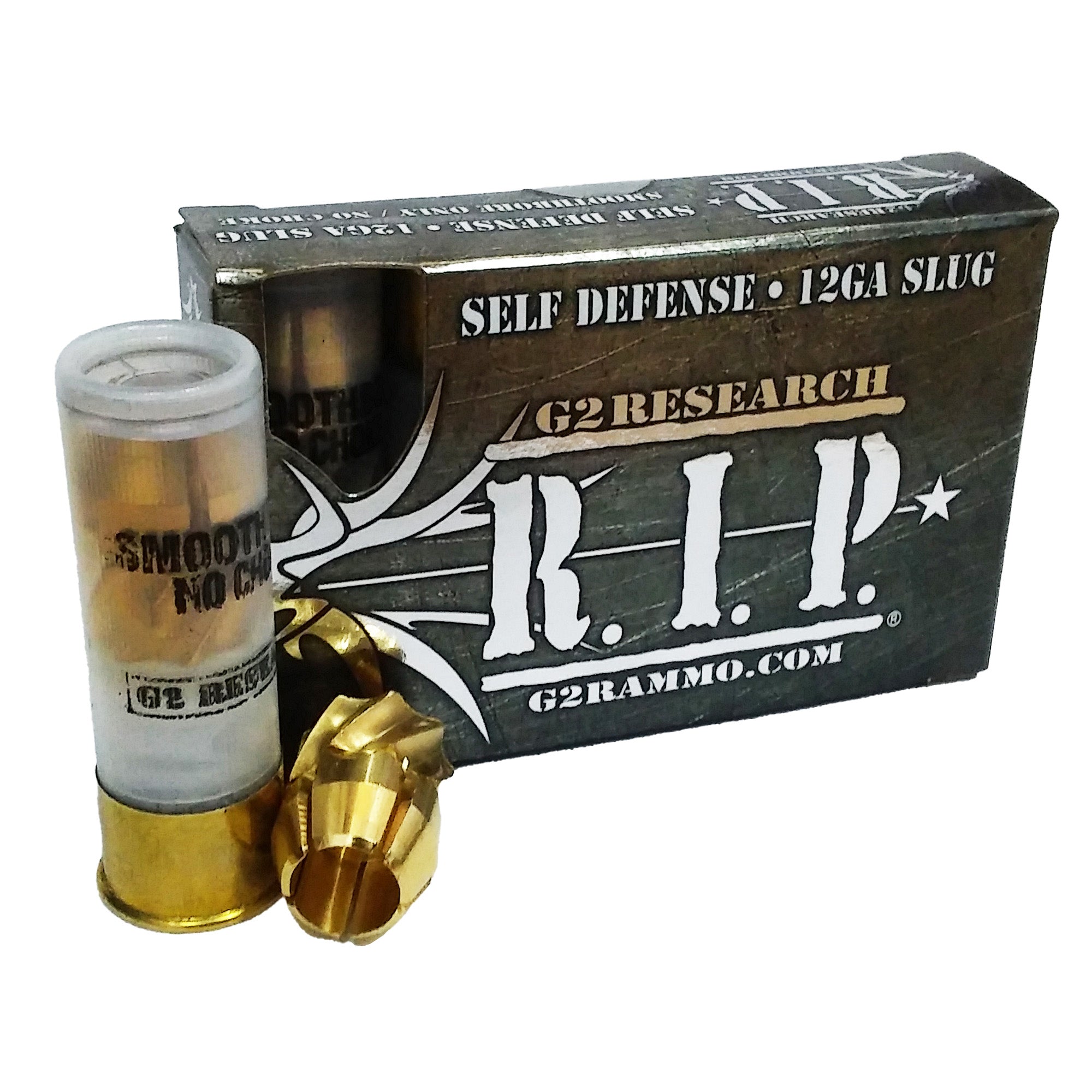 G2 Research RIP 12 Gauge 2.75-inch Solid Brass Slug - 5 Pack