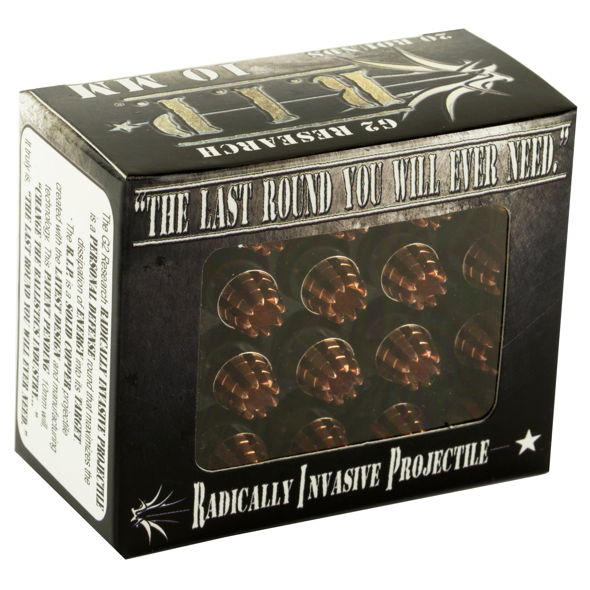 G2 Research G2R RIP 10mm 115-Grain Copper Hollow Point Ammunition (20/500)