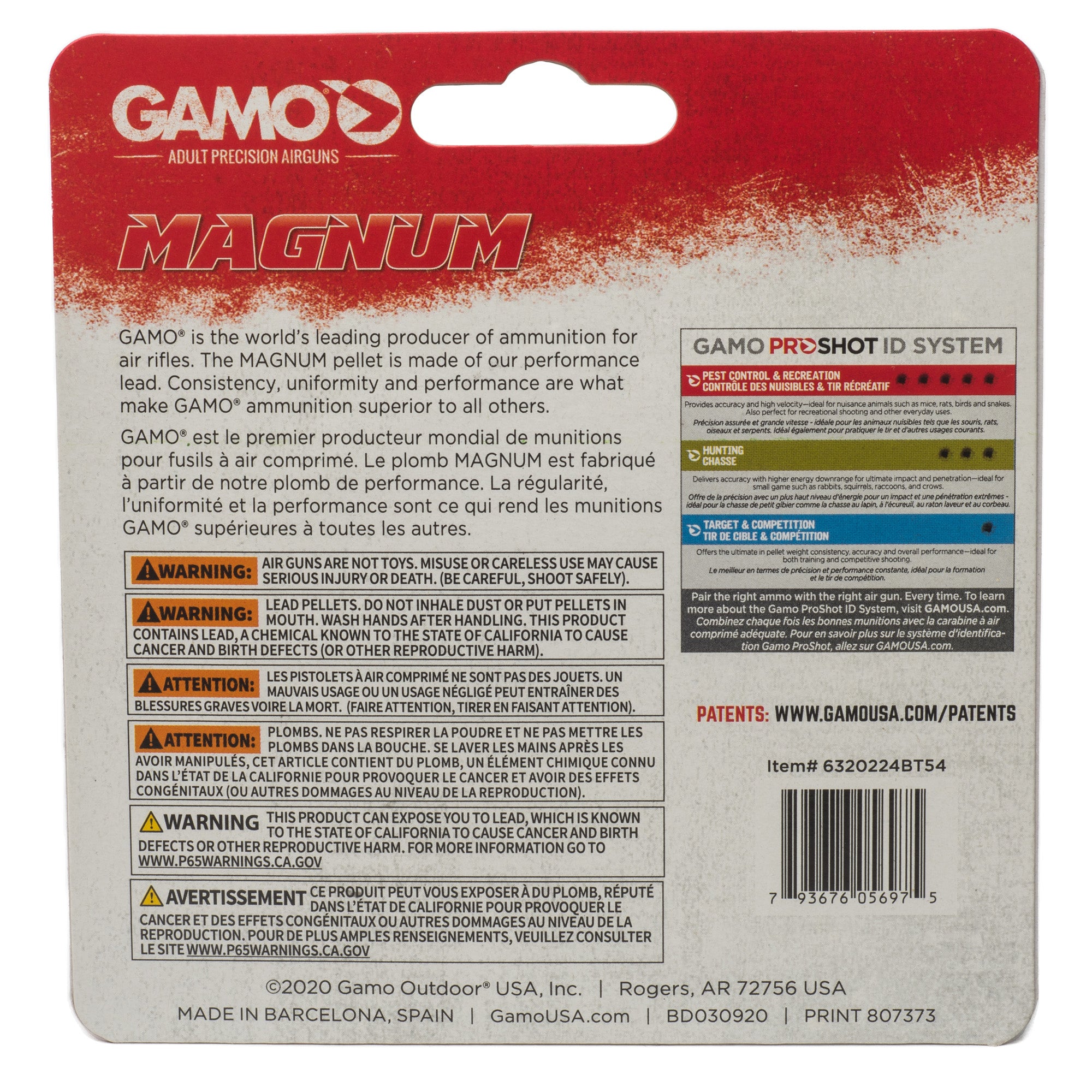 Gamo USA Magnum Spire Point .177 Pellets - 250 Count