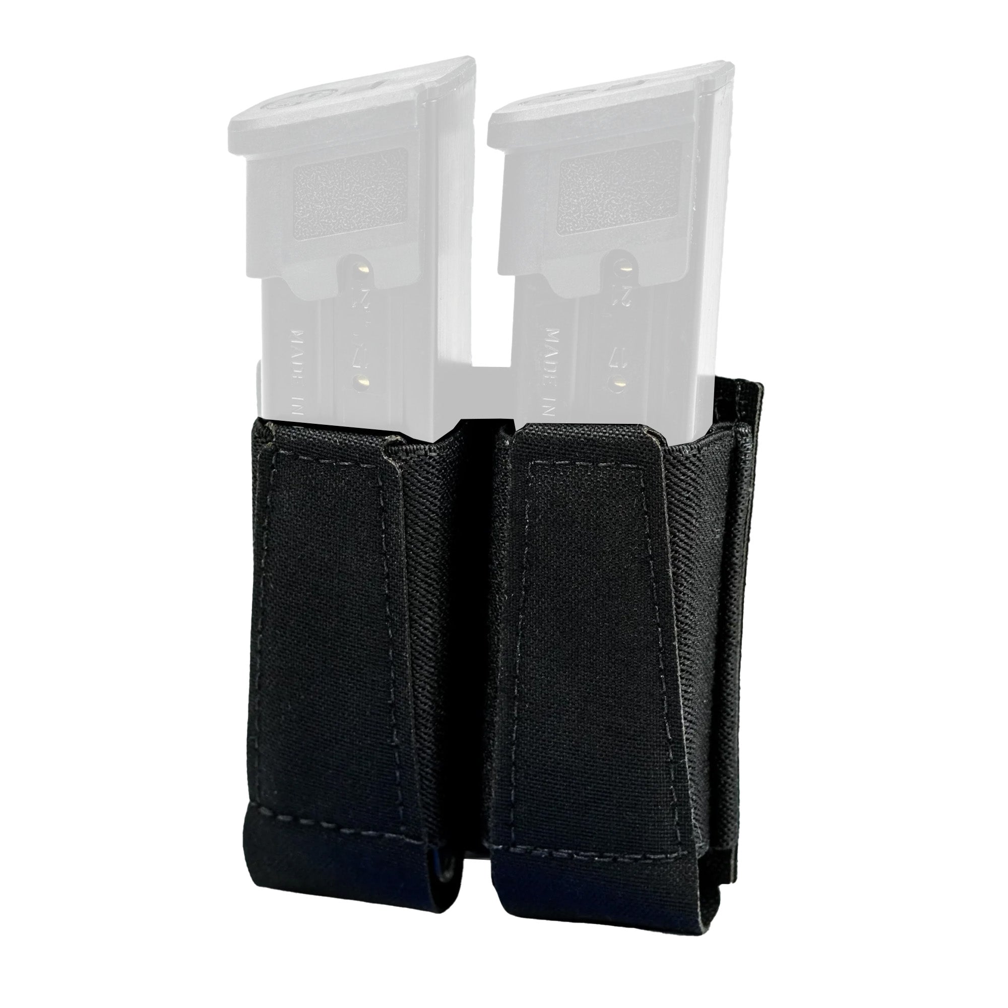 GBRS Group Double Pistol Magazine Pouch Black – MOLLE & Belt Compatible