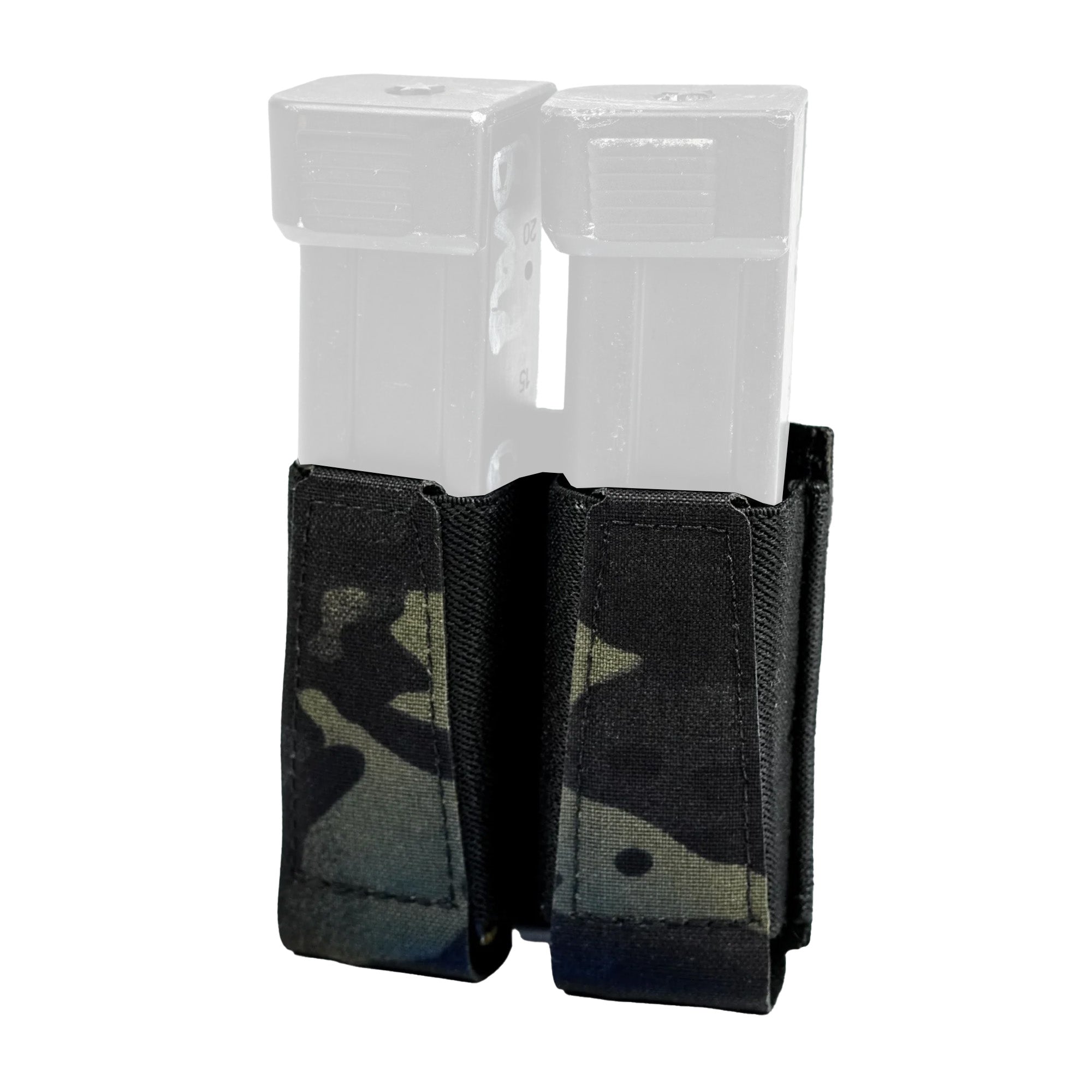 GBRS Group Double Pistol Magazine Pouch MultiCam Black - GEAR-DPMP-BR-MCB
