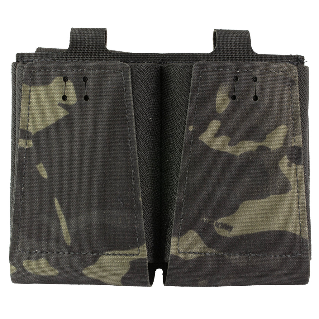 GBRS Group Double Rifle Magazine Pouch MCB – Versatile & Collapsible MultiCam Black Gear