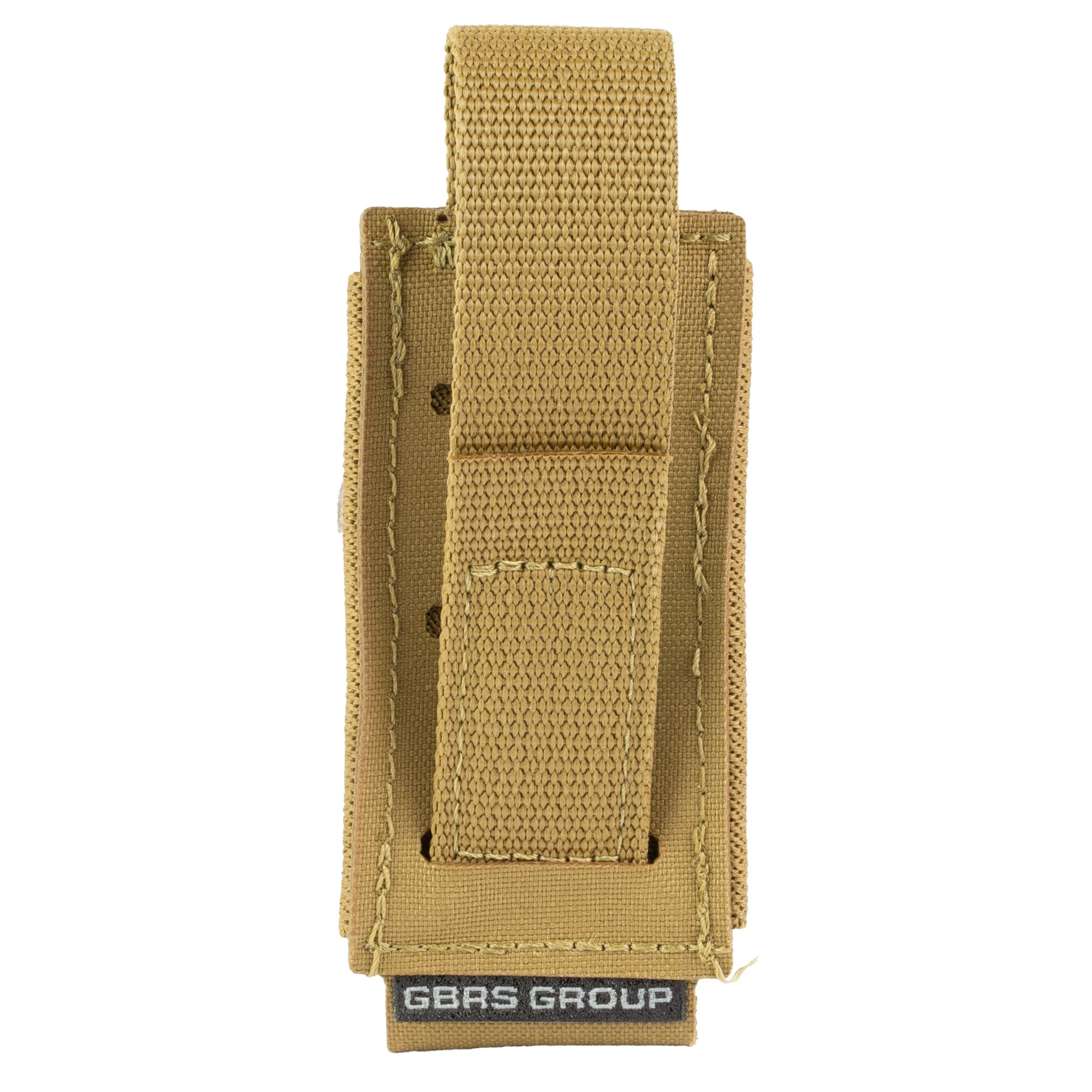 GBRS Group Single Pistol Magazine Pouch in Coyote – Versatile MOLLE/Belt Compatible Design