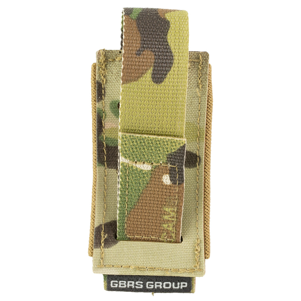 GBRS Group Single Pistol Magazine Pouch MultiCam - Versatile MOLLE/Belt Compatible Design