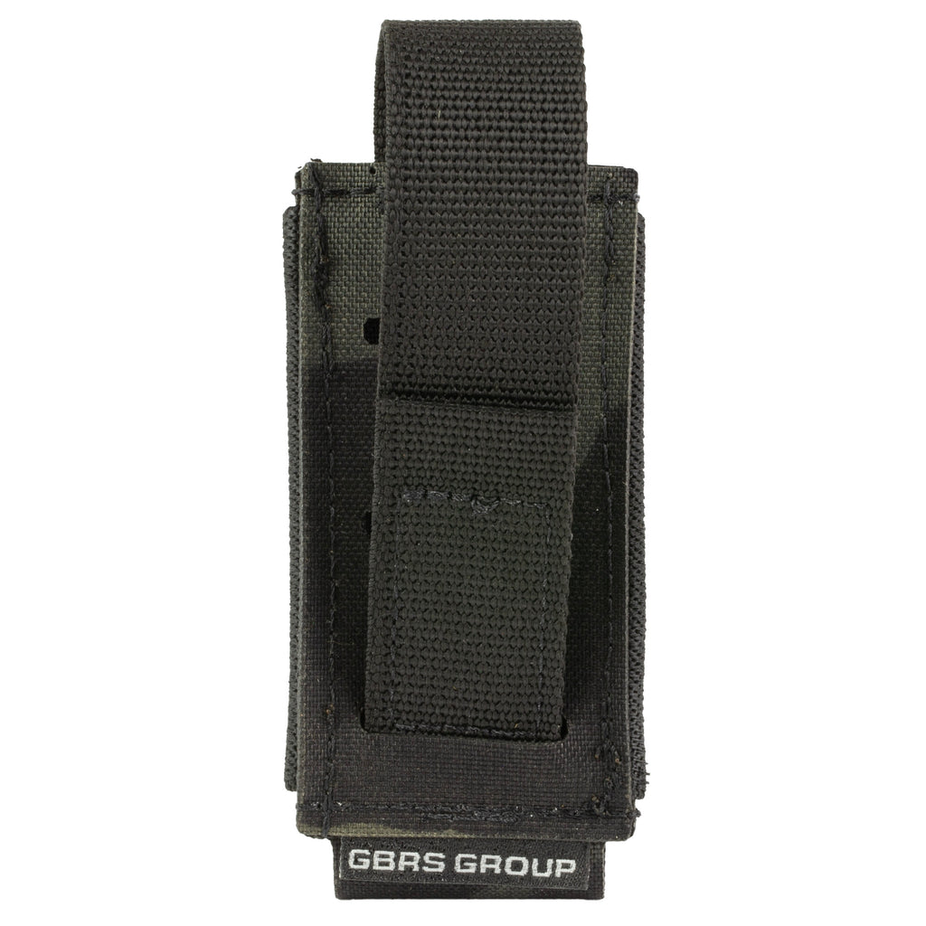 GBRS Group Single Pistol Magazine Pouch in MultiCam Black – Versatile MOLLE/Belt Compatible Carry Solution