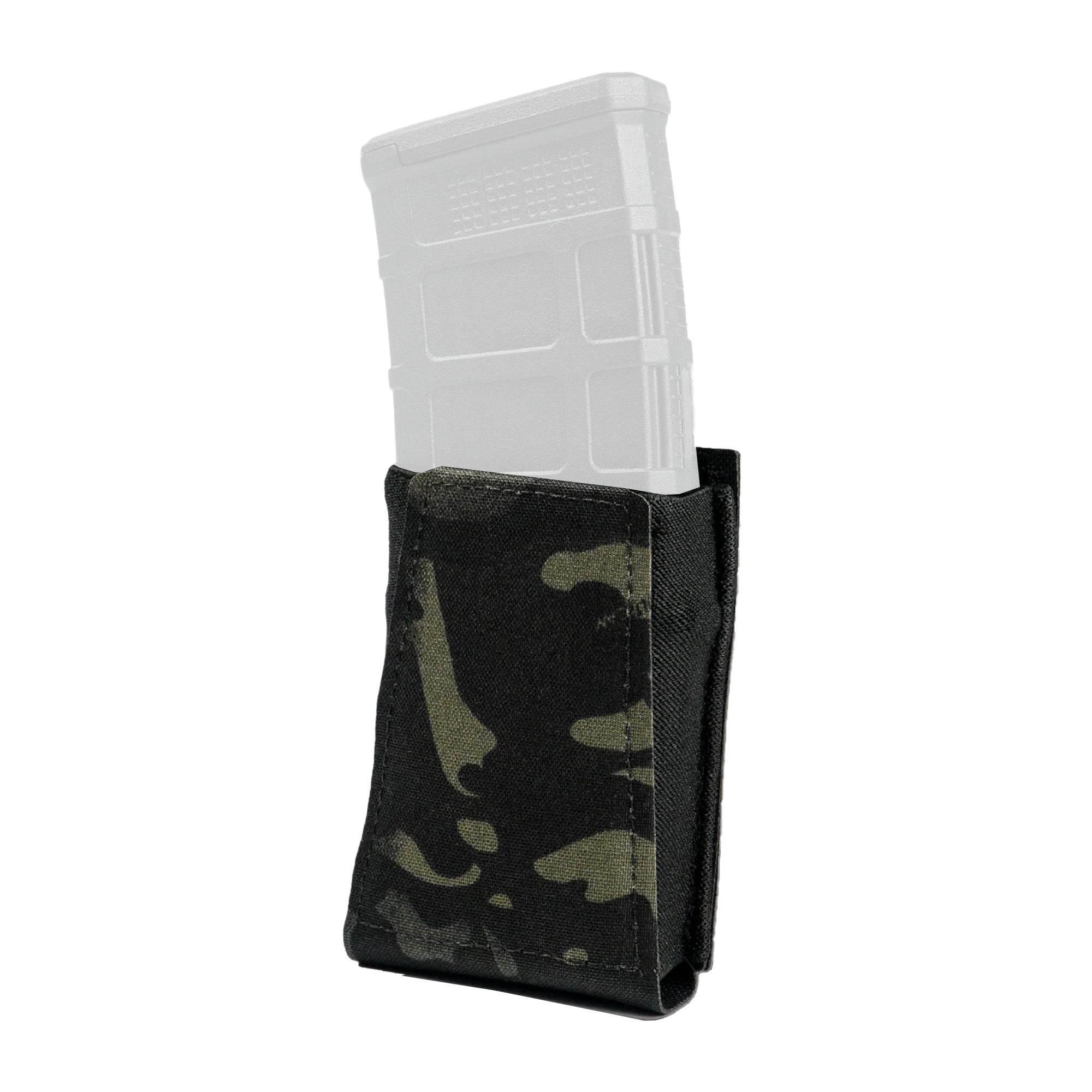 GBRS Group Single Rifle Magazine Pouch - MultiCam Black, Model: GEAR-SRMP-5.56-BR-MCB