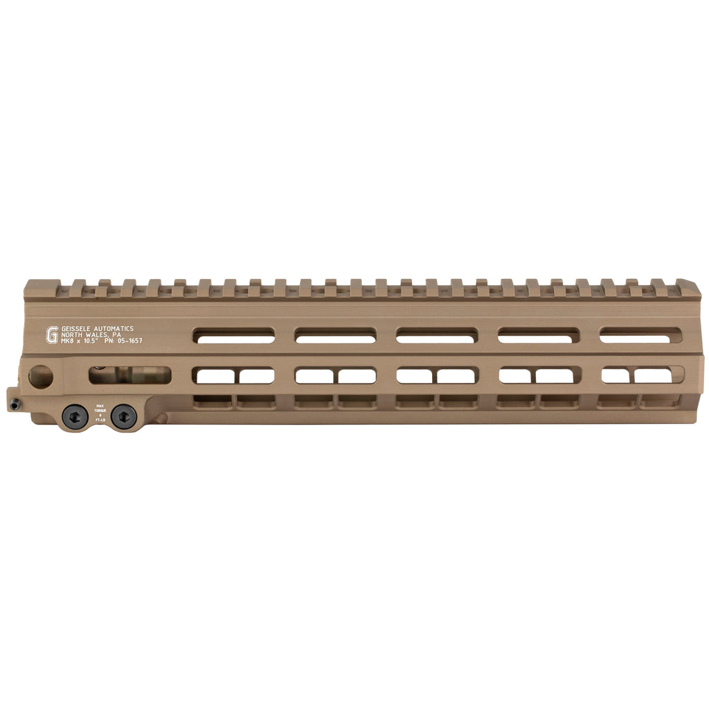 Geissele Automatics MK8 DDC Super Modular Handguard for AR-15, 10.5 inches, Desert Tan