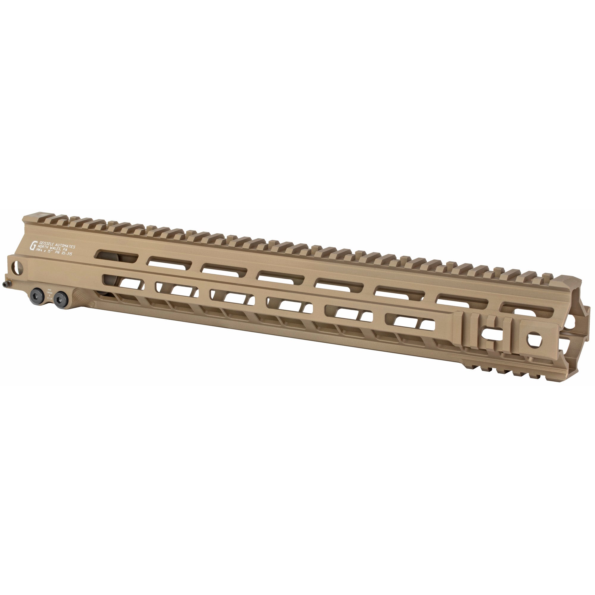 Geissele Automatics MK4 Super Modular Handguard with M-LOK – Desert Tan, 15-inch