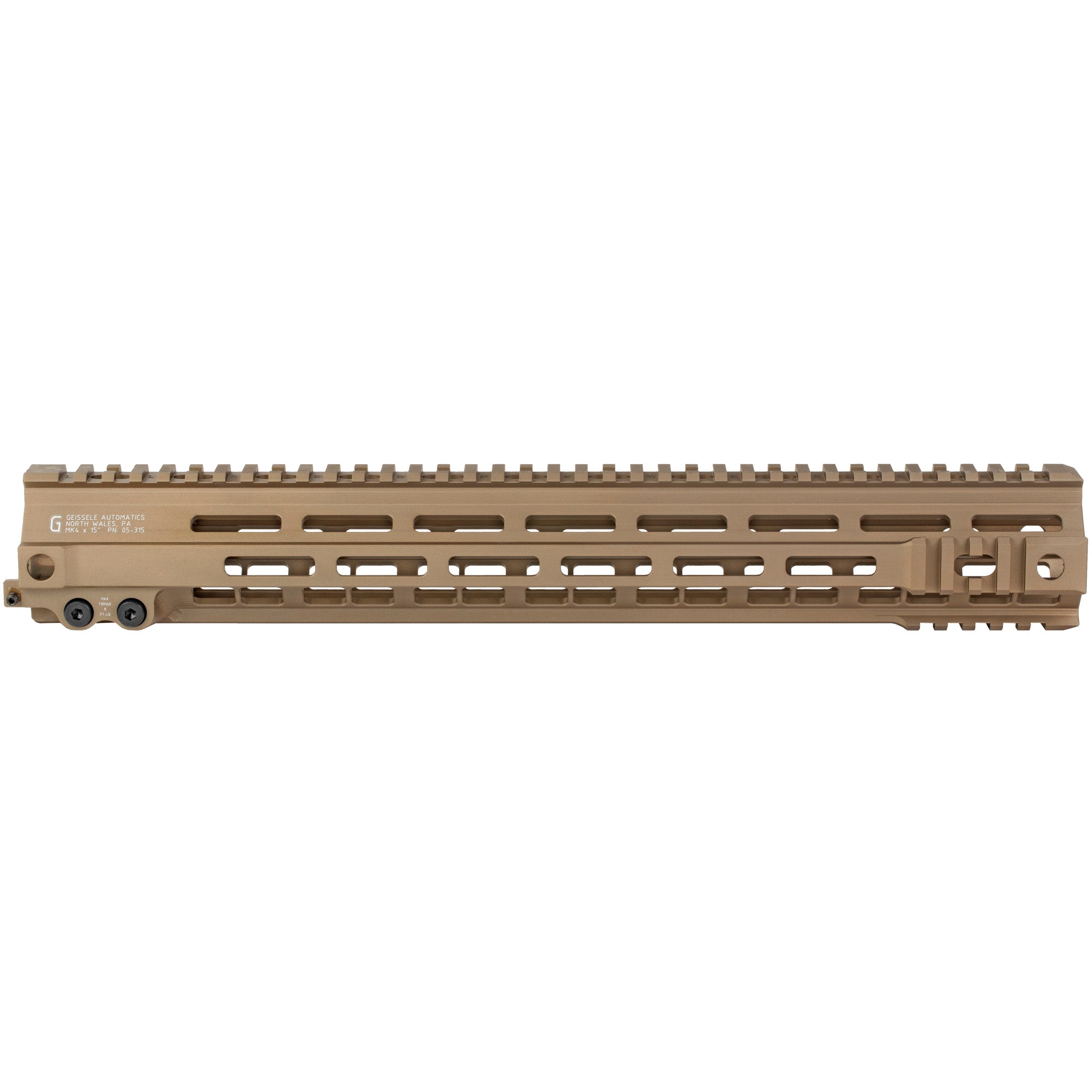 Geissele Automatics MK4 Super Modular Handguard with M-LOK – Desert Tan, 15-inch