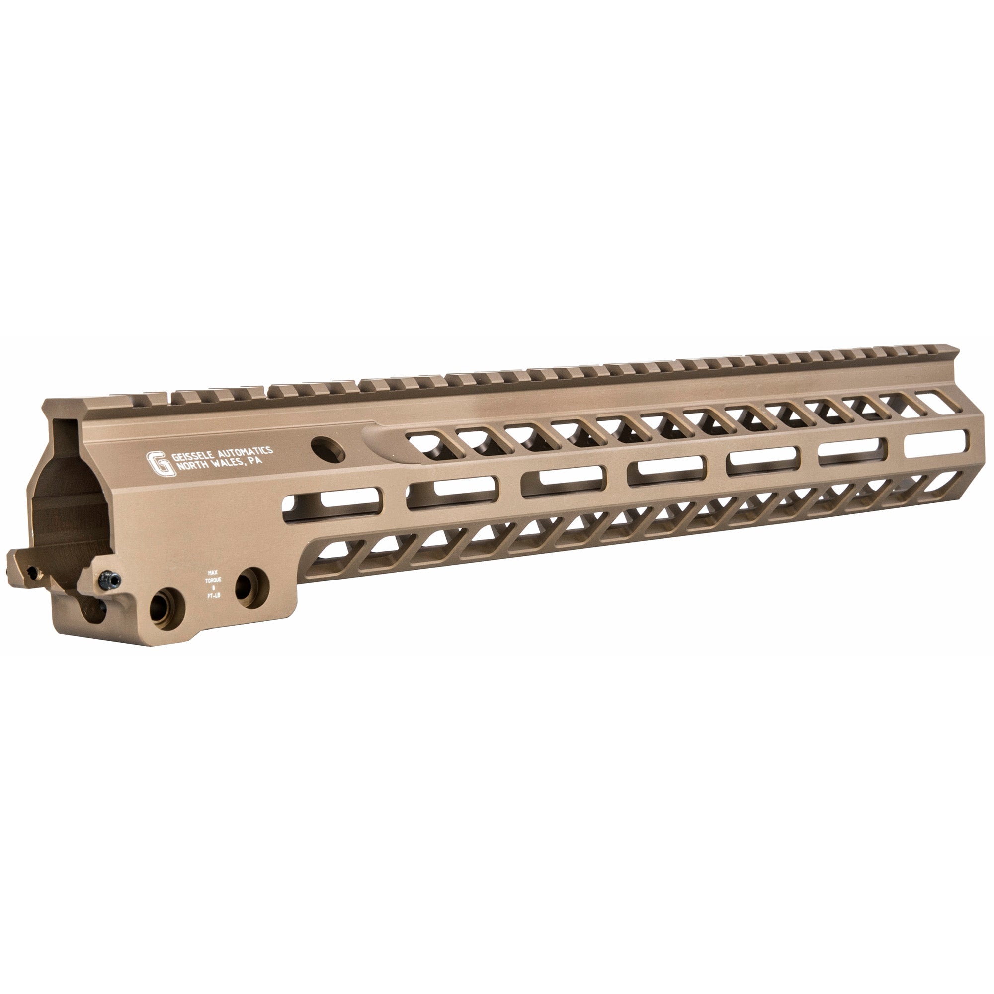 Geissele Automatics MK14 Super Modular M-LOK Handguard in Desert Tan - 13.5 inches