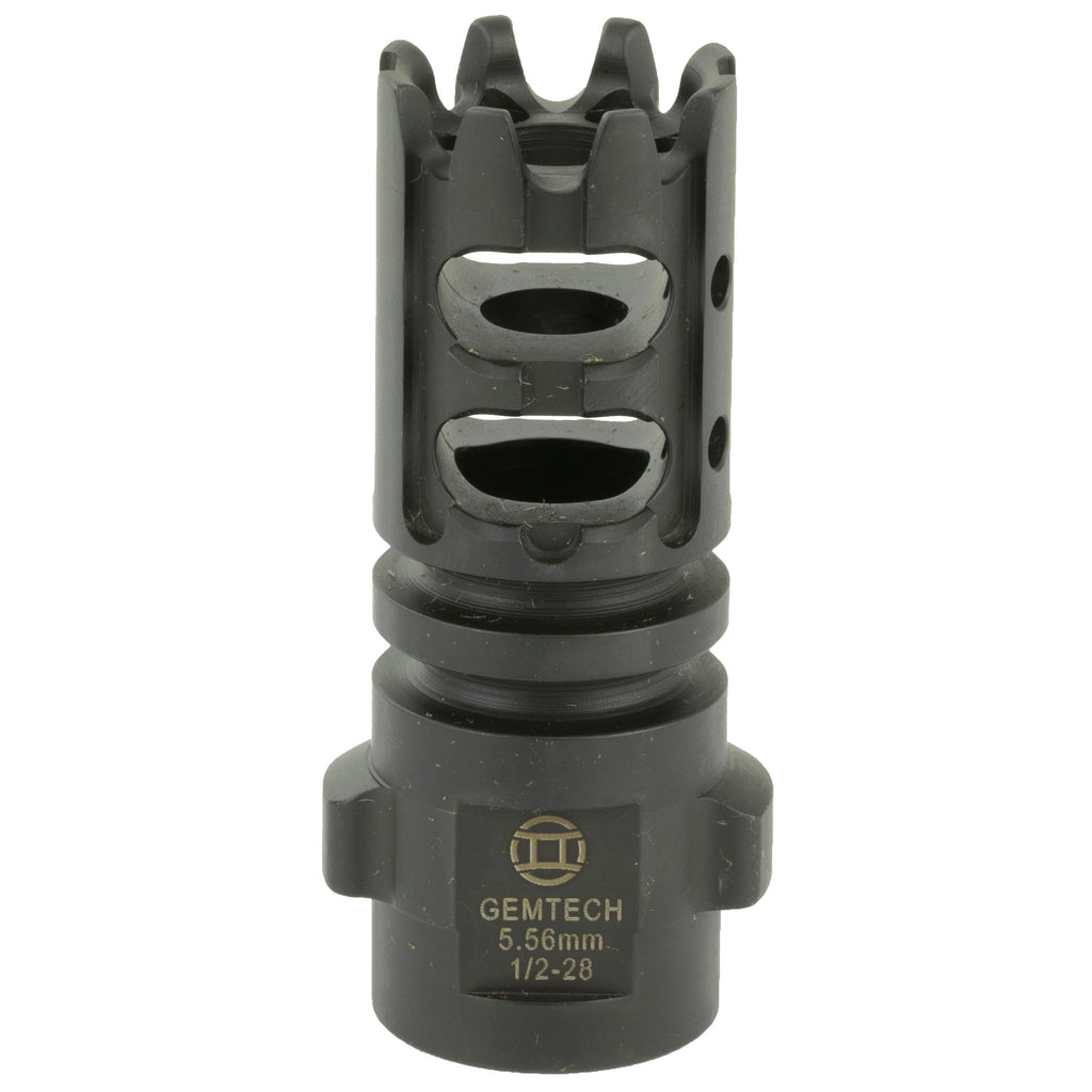 Gemtech Quickmount MB 5.56 1/2x28 Muzzle Brake for Reduced Recoil and Muzzle Rise
