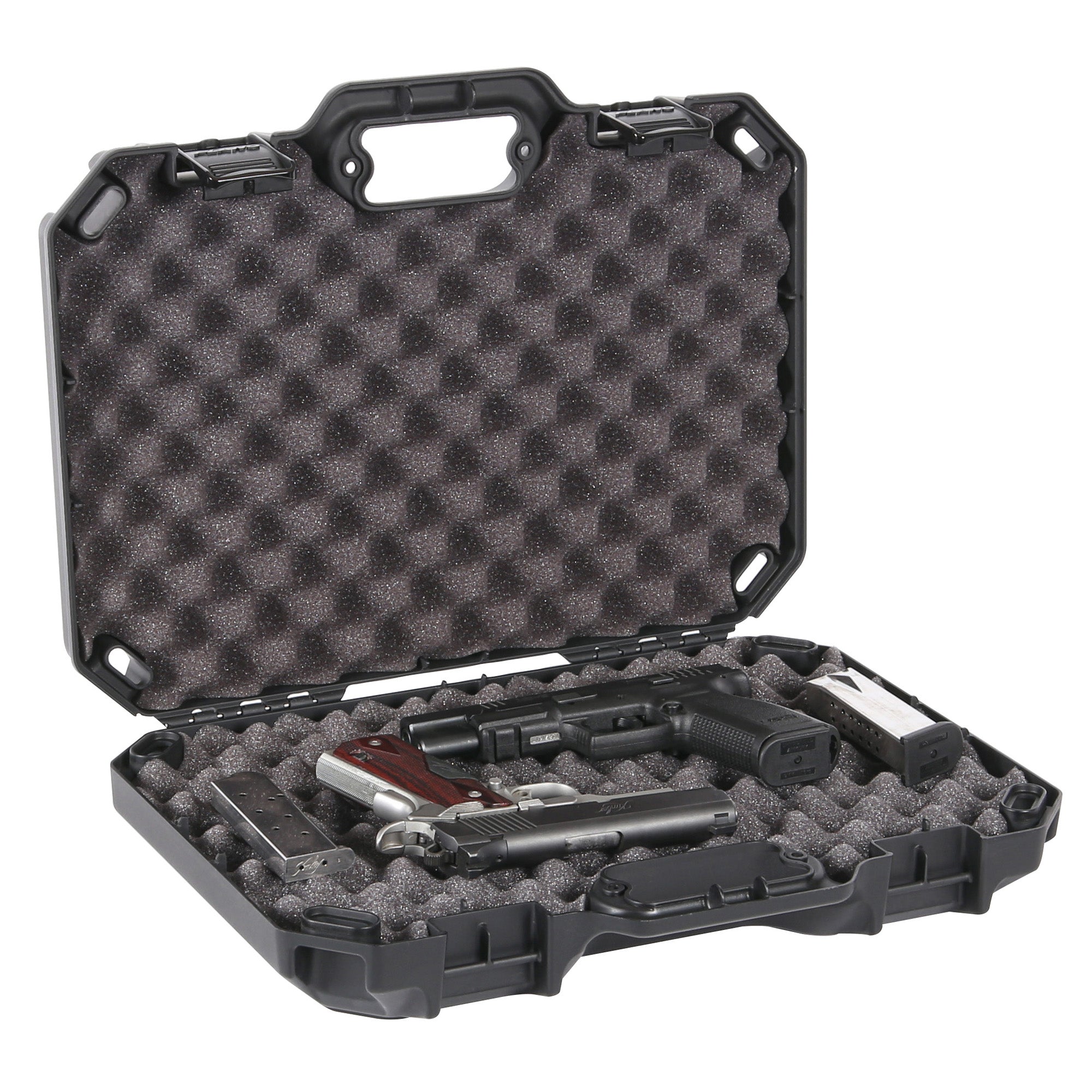 Plano Tactical Gun Case - Pistol Case with Internal Lash-Down Mounts and External Strapping Points, 18.25 x 13.88 x 4.75 Inches, Black