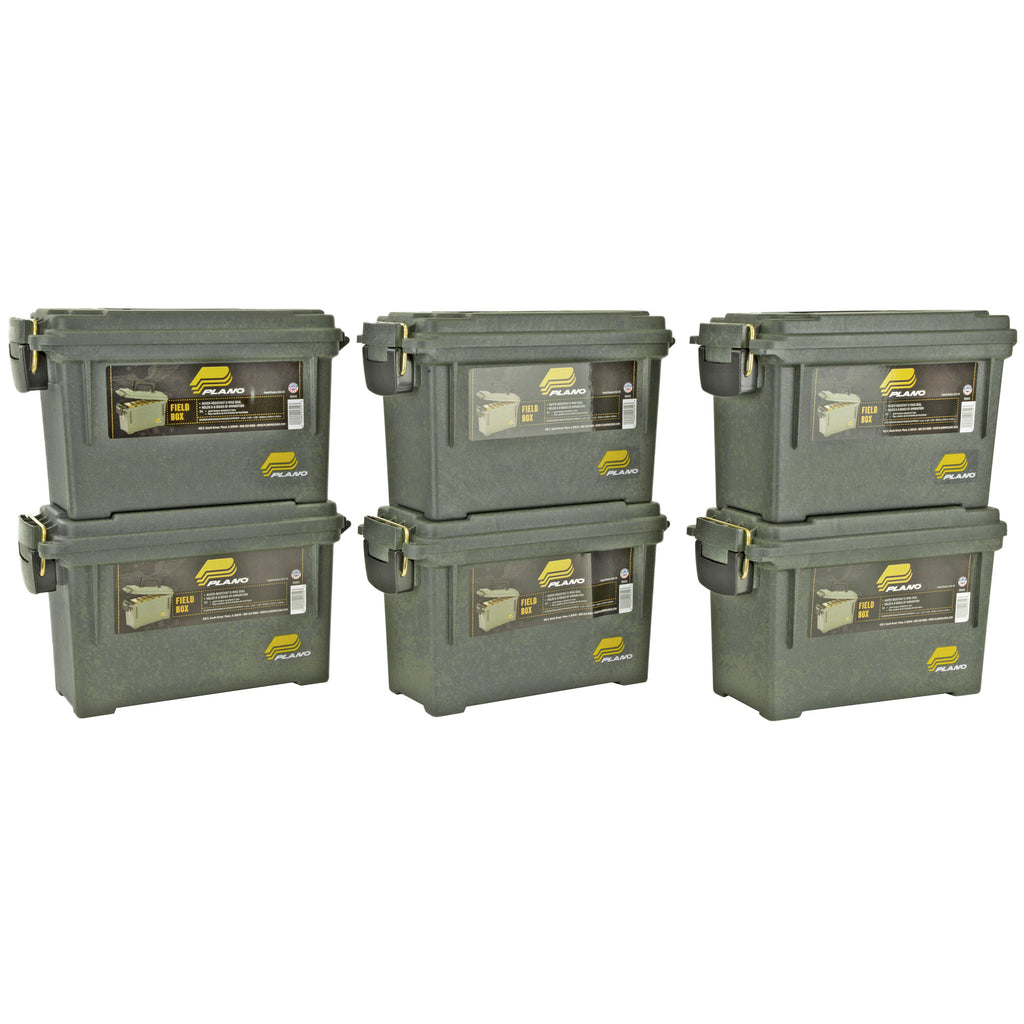 Plano Element Prf Ammo Box Olive Drab Green 6-Pack – Secure Storage for Firearms and Ammunition