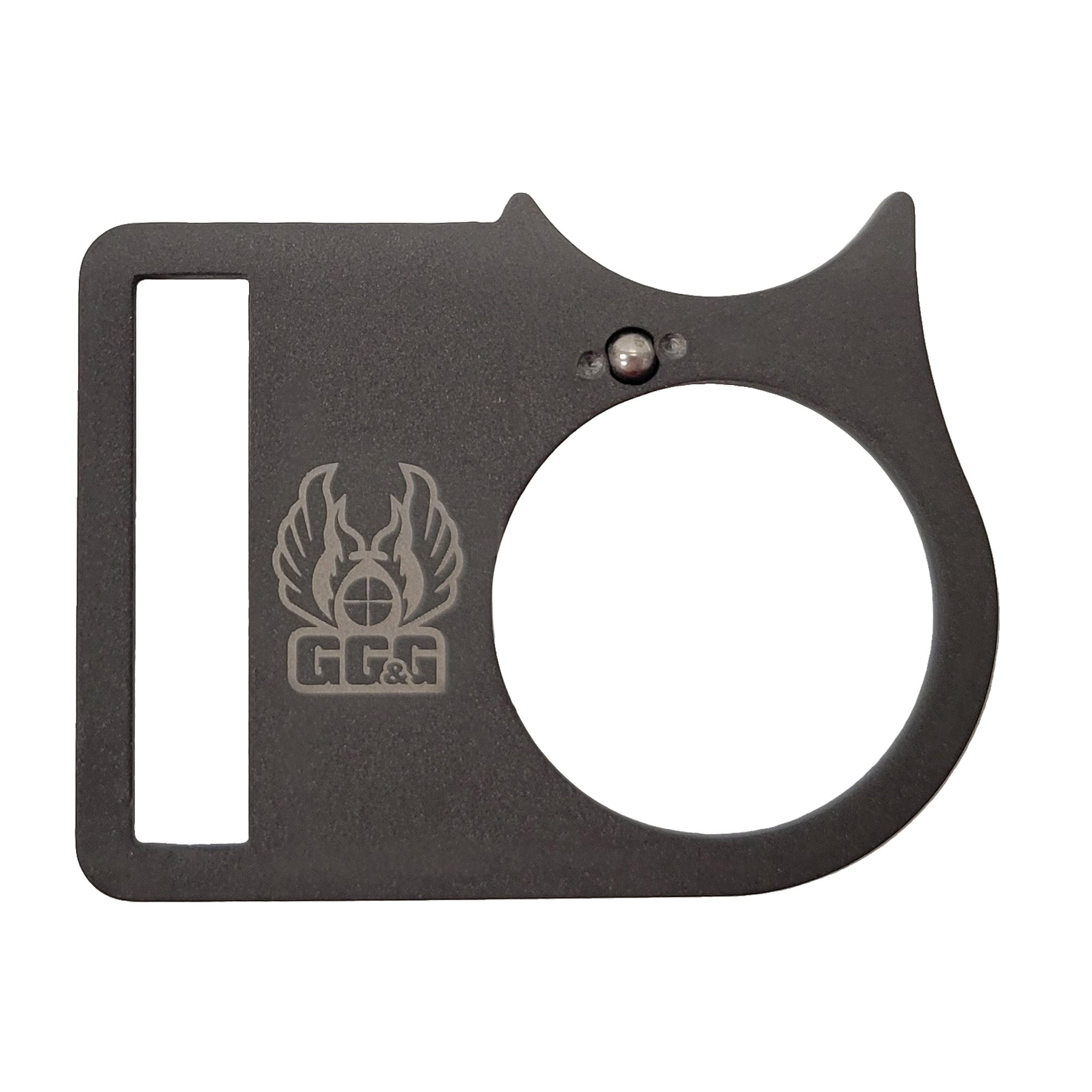GG&G Mossberg 590 Front Sling Attachment with HK Style Snap Hooks - Black