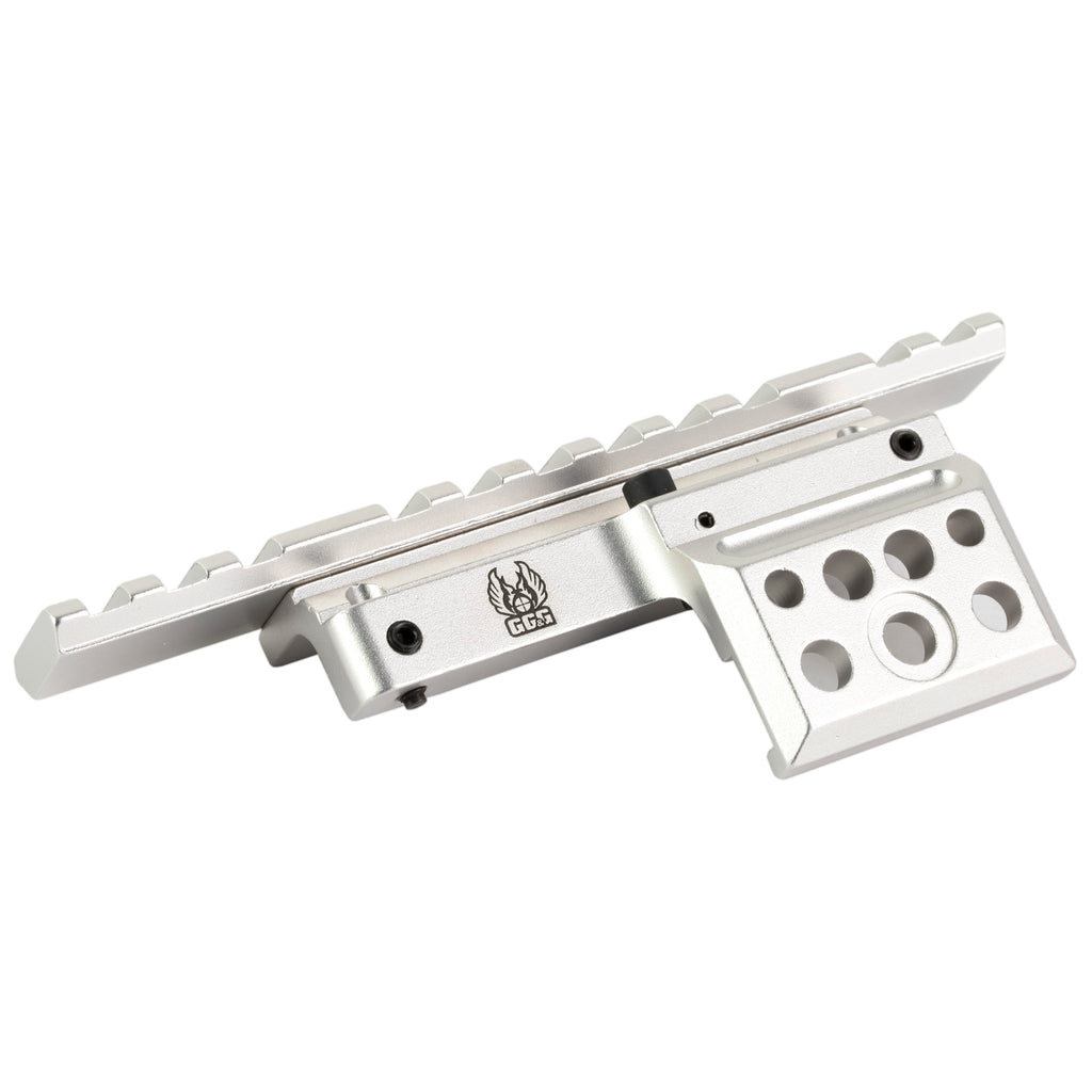 GG&G Mini-14 Ruger Scope Mount Silver - 1 Piece Base for Ruger Mini-14 Rifle