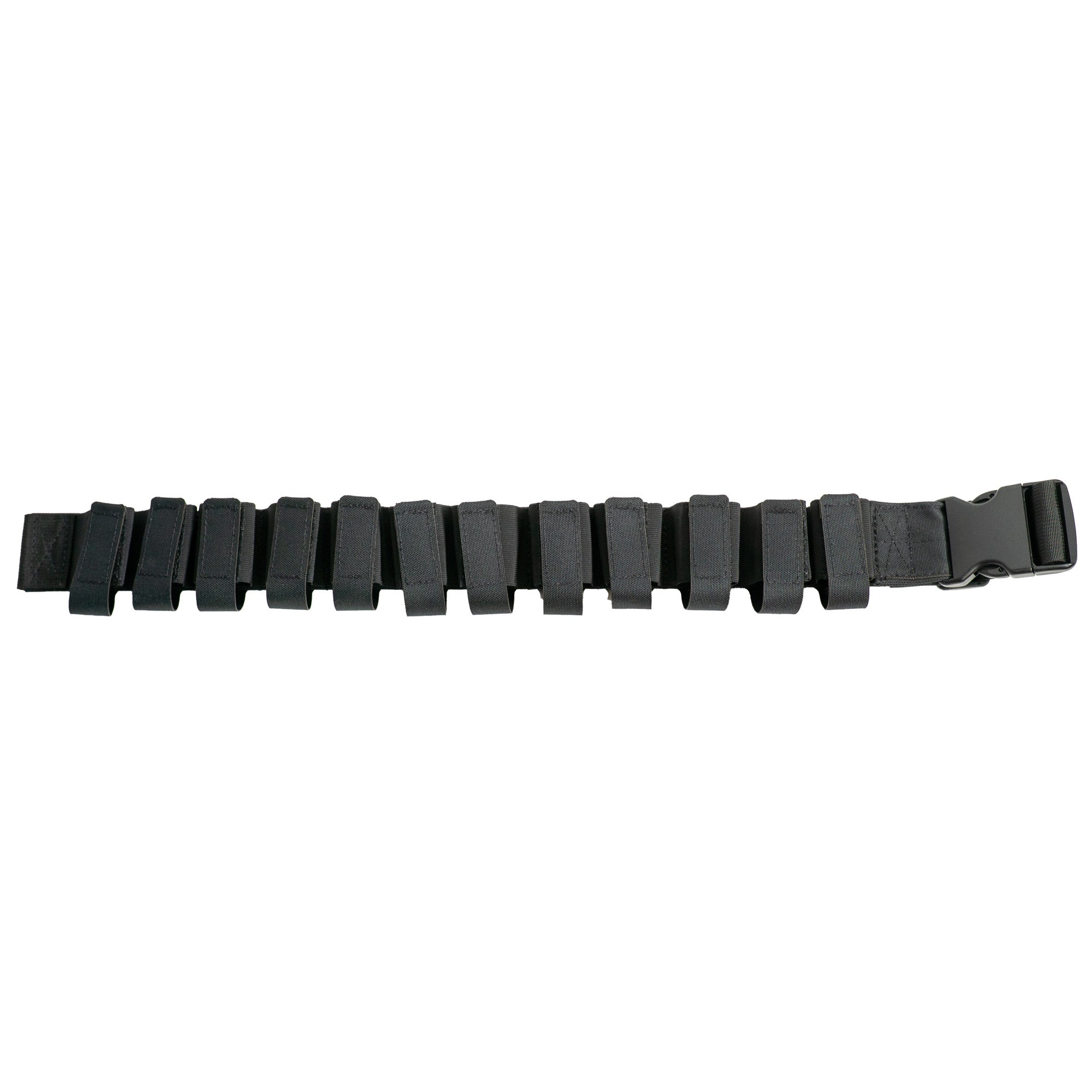 Grey Ghost Gear 40mm Belt with 12-Round Ammo Capacity – Versatile Black Laminate Ammo Pouch