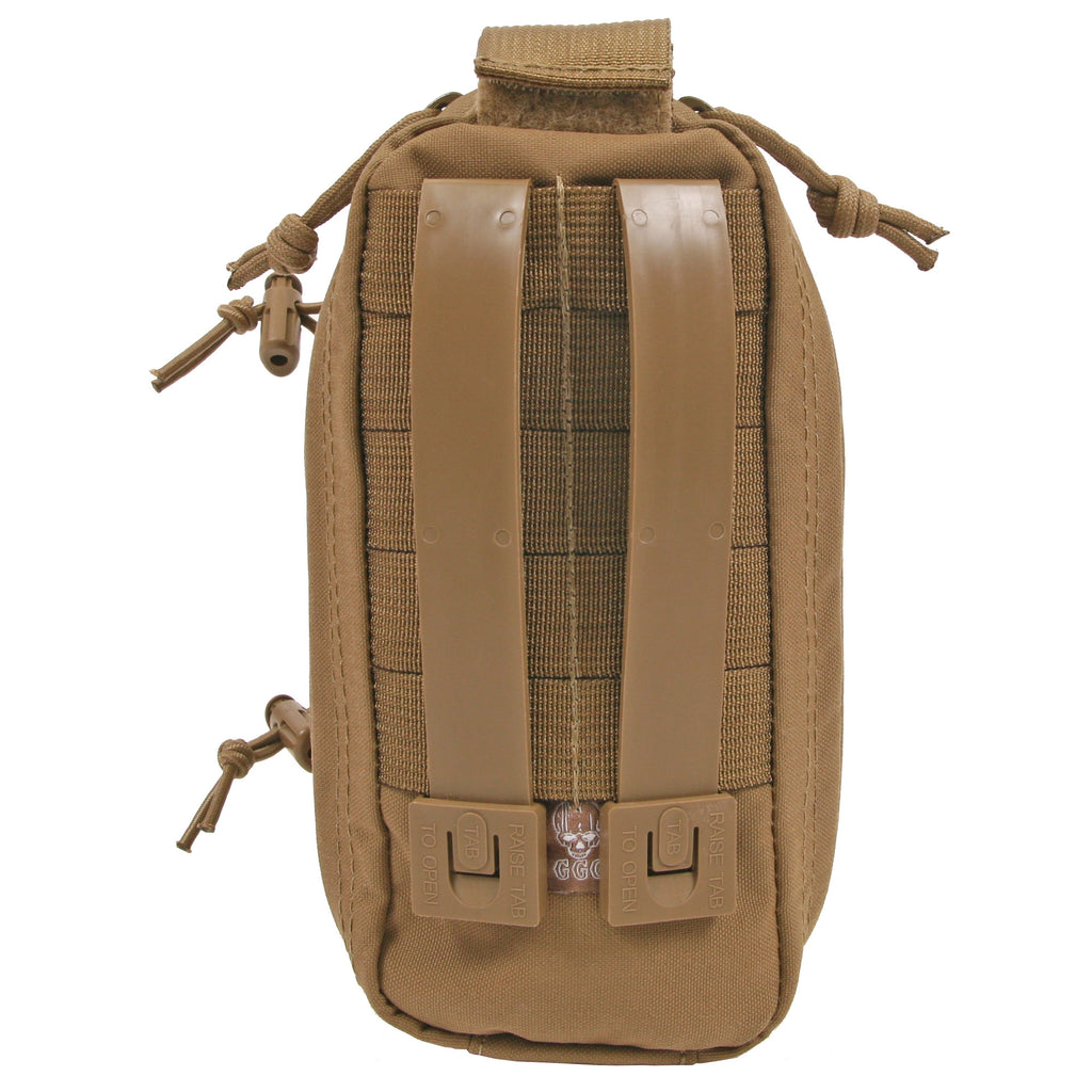 Grey Ghost Gear Slim Medical Pouch Coyote Brown – Compact Trauma Supplies Organizer