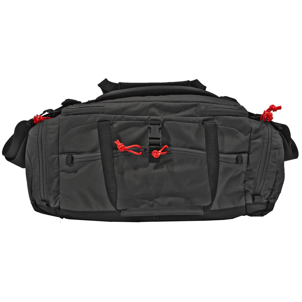 Grey Ghost Gear Range Bag GGG60200-2 – Durable 500D Nylon, 1260 Cubic Inches, Black with Red Zipper