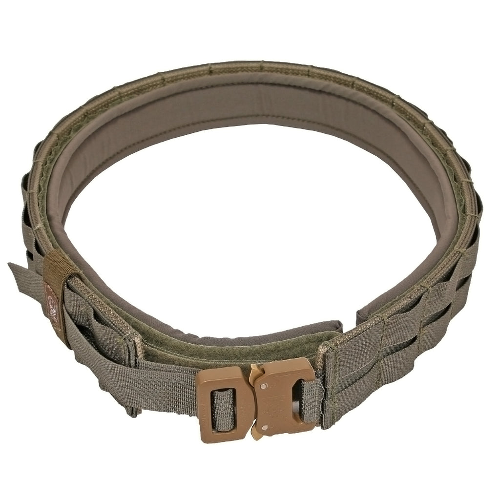 Grey Ghost Gear UGF Battle Belt Model 7012-6 in Ranger Green - Lightweight Modular Range Belt