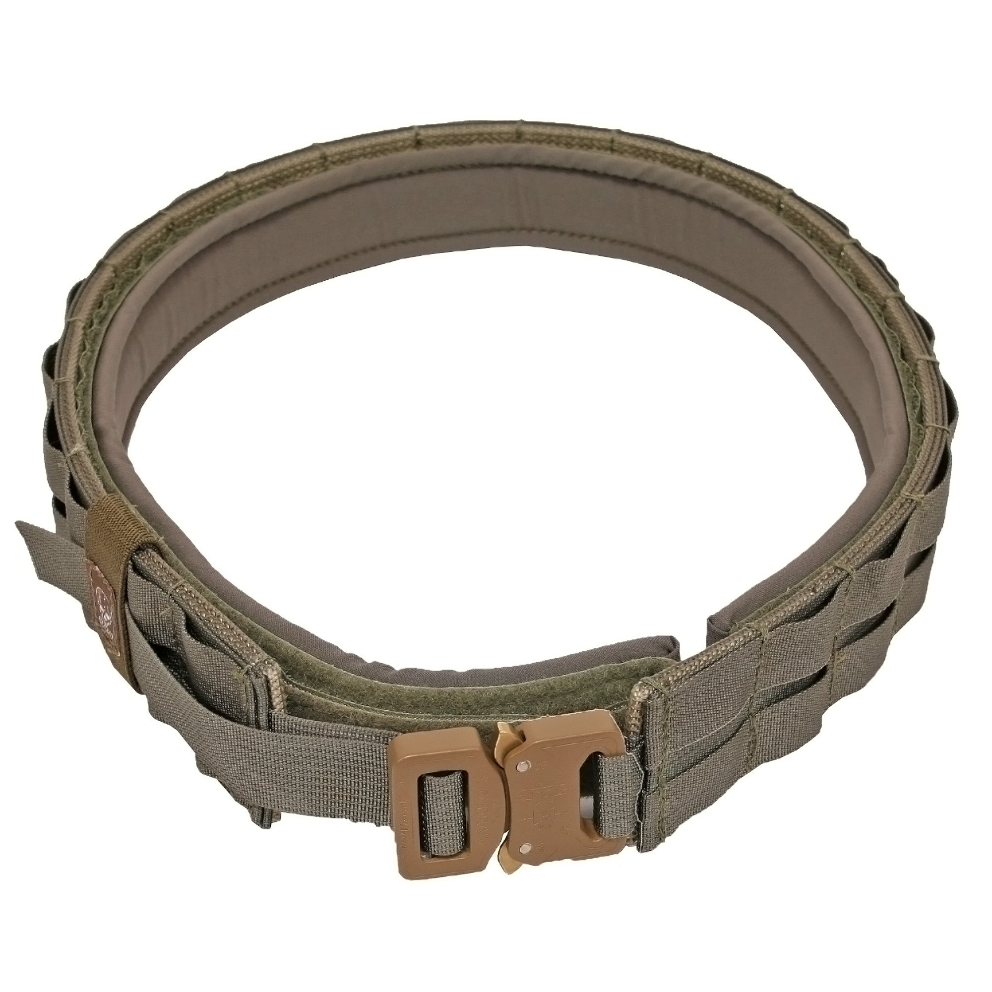 Grey Ghost Gear UGF Battle Belt Model 7012-6 in Ranger Green - Lightweight Modular Range Belt